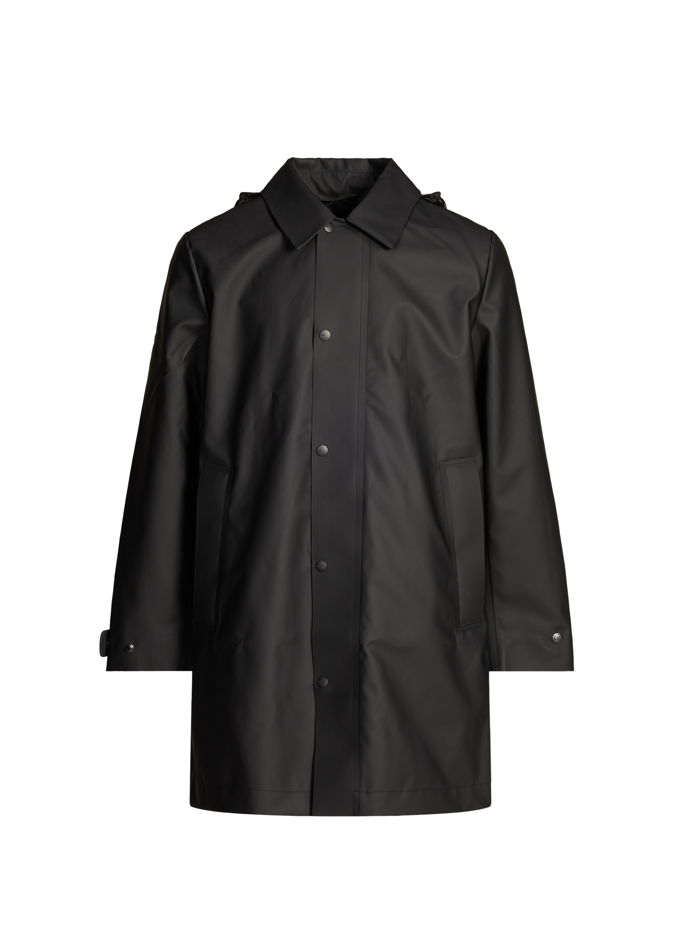 RAINS Long waterproof Nara coat Black