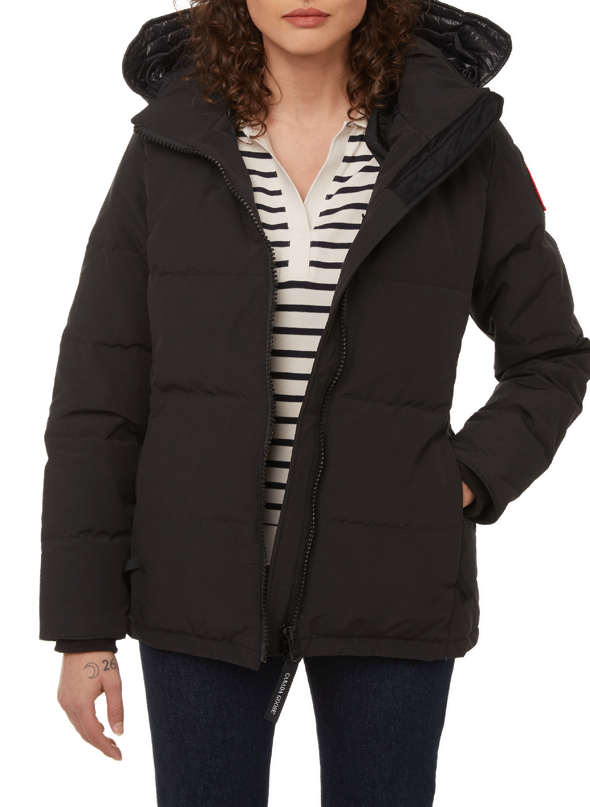 CANADA GOOSE Parka Chelsea en coton Noir