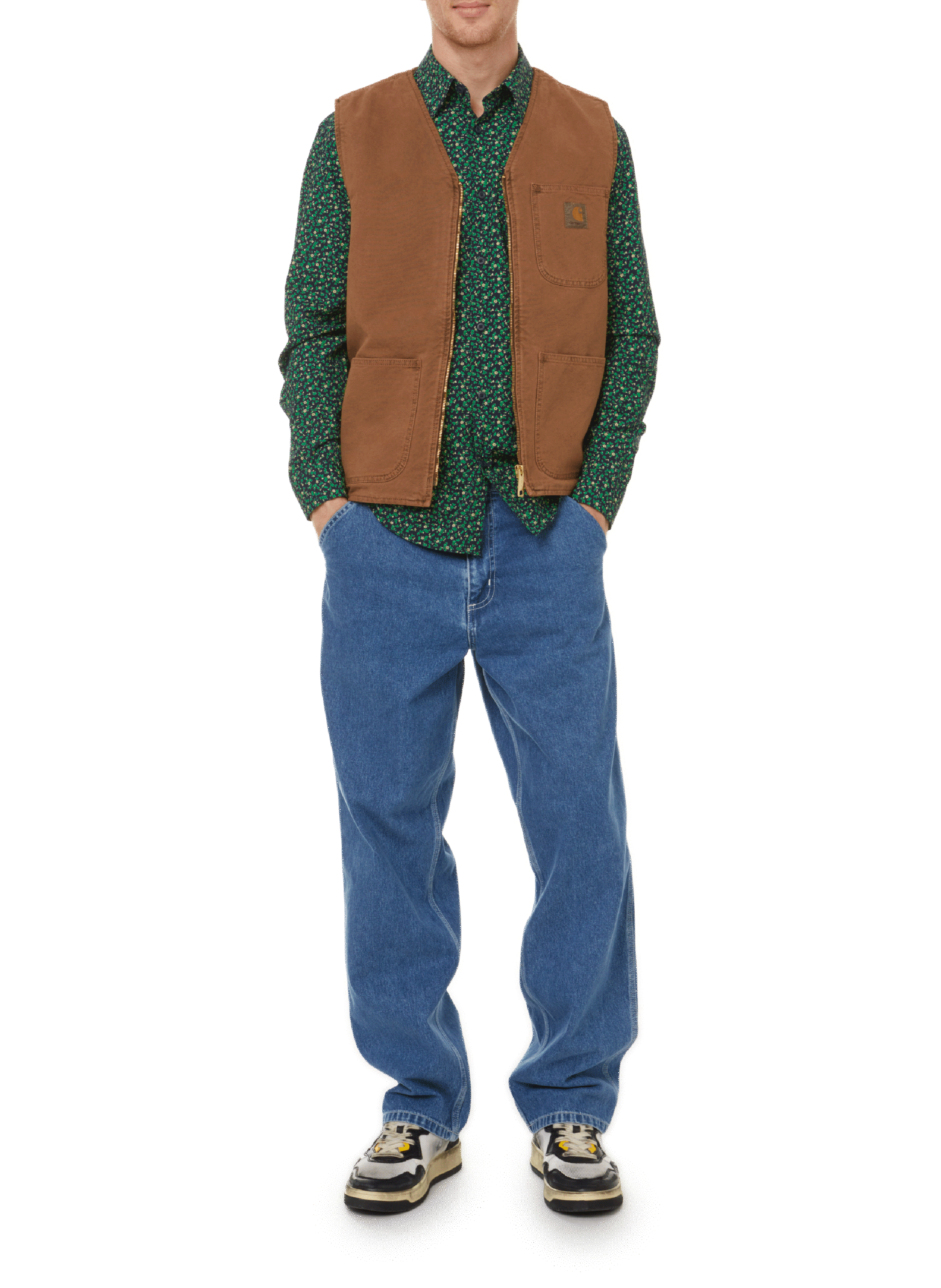 Straight denim trousers CARHARTT WIP Blue