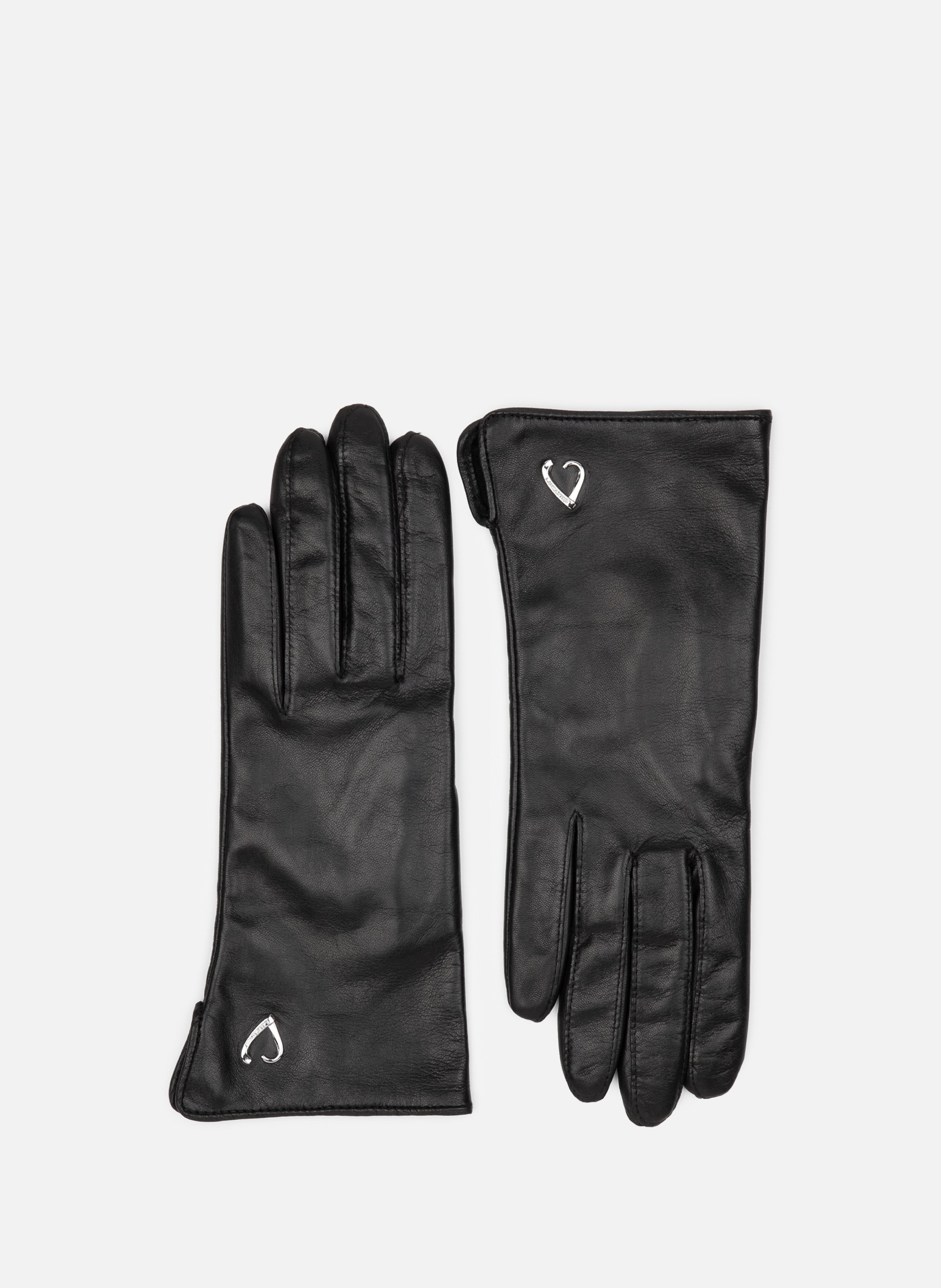 Gants en cuir d'agneau lisse LANCASTER Noir