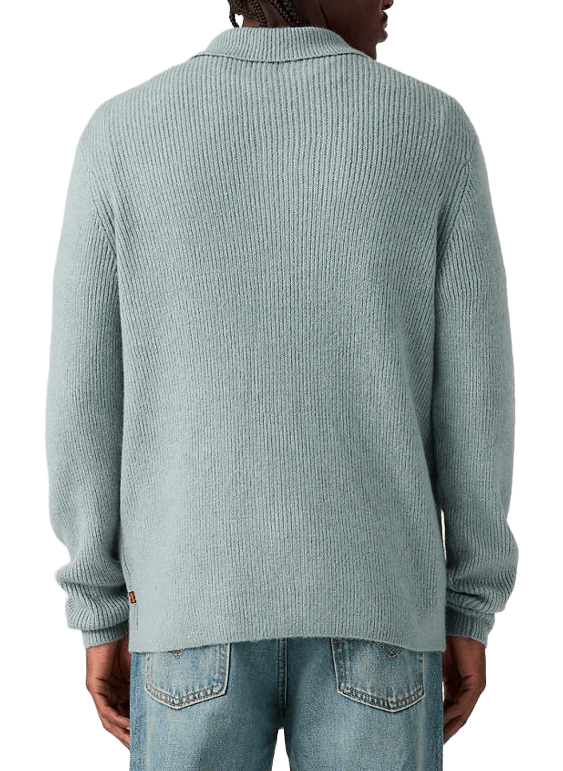 Cardigan droit côtelé à col classique LEVI'S Bleu