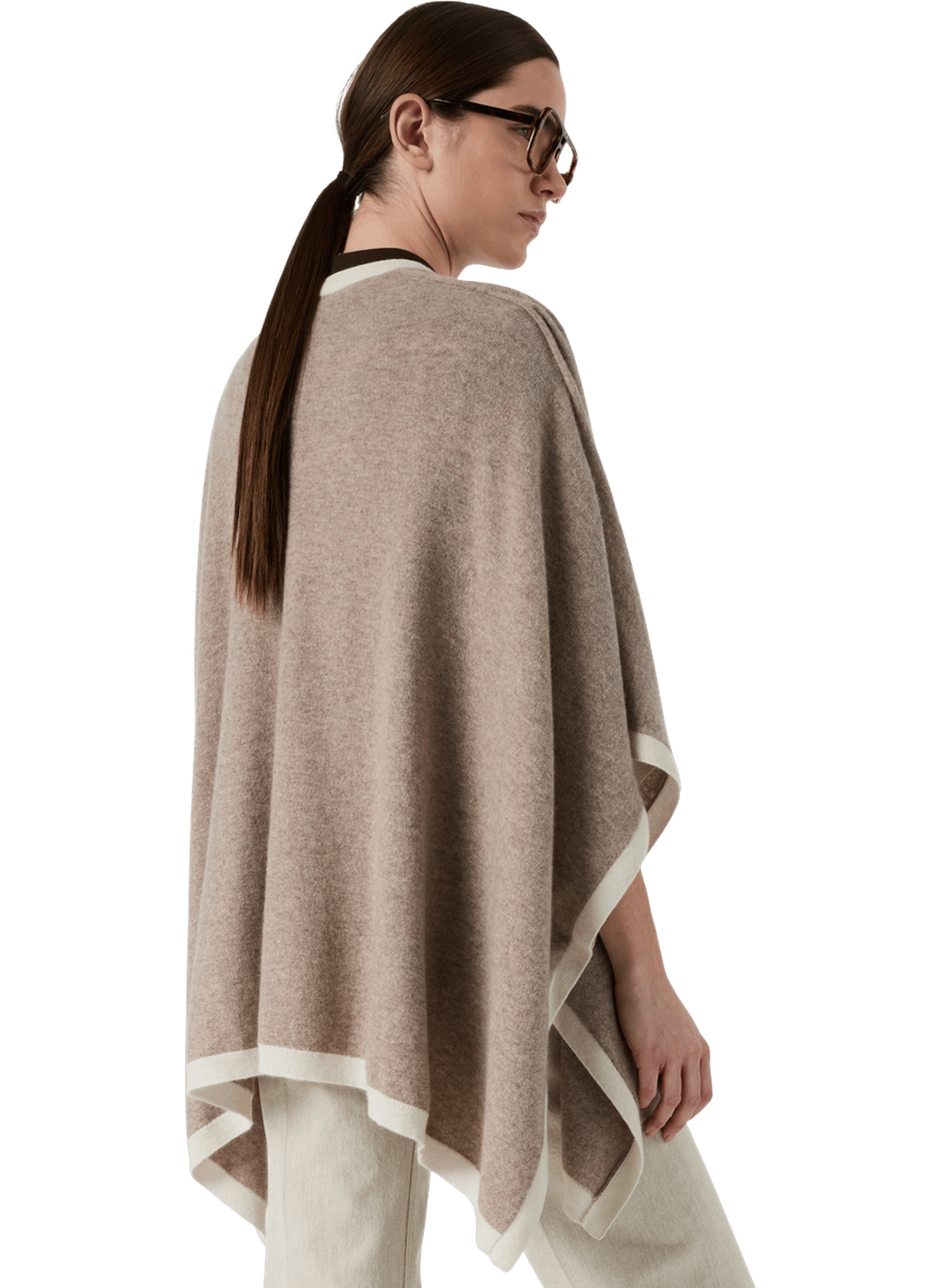 Poncho en cachemire - lili GERARD DAREL Beige