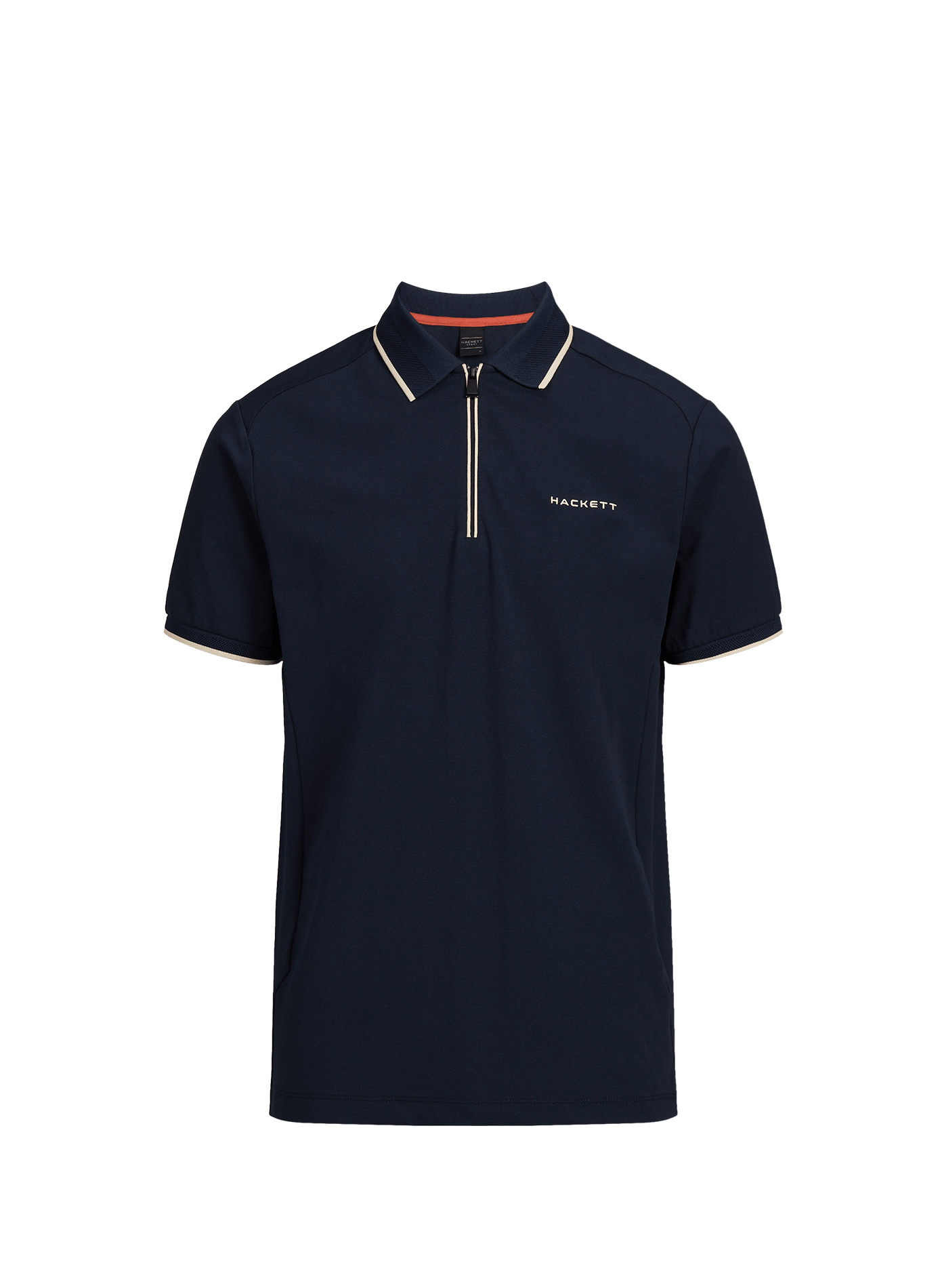 Polo à manches courtes en coton mélangé HACKETT Bleu