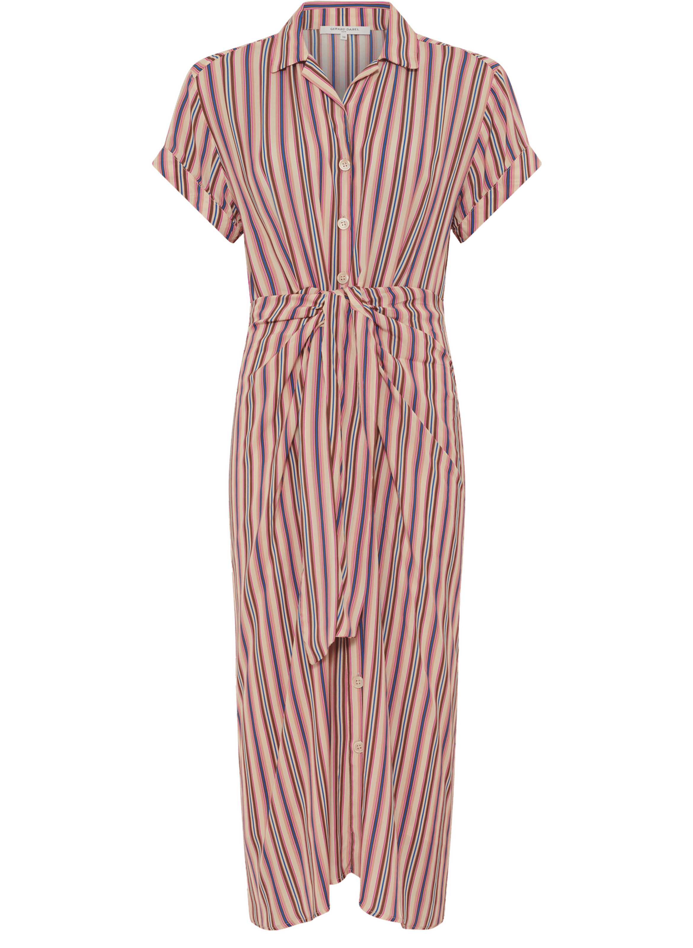 Robe chemise cintrée à rayures - raena GERARD DAREL Multicolore