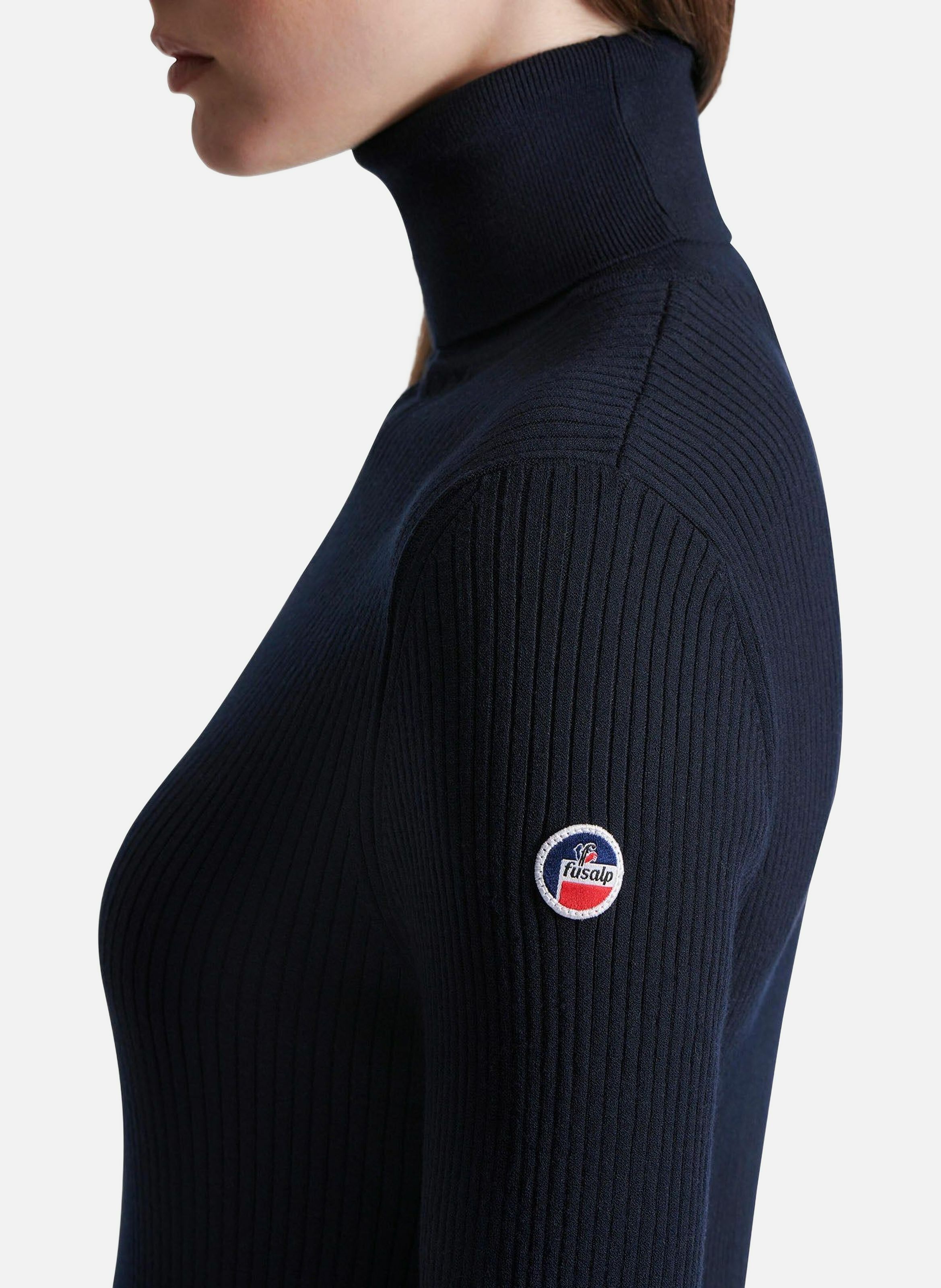 Pull ancelle col roulé coupe regular FUSALP Bleu