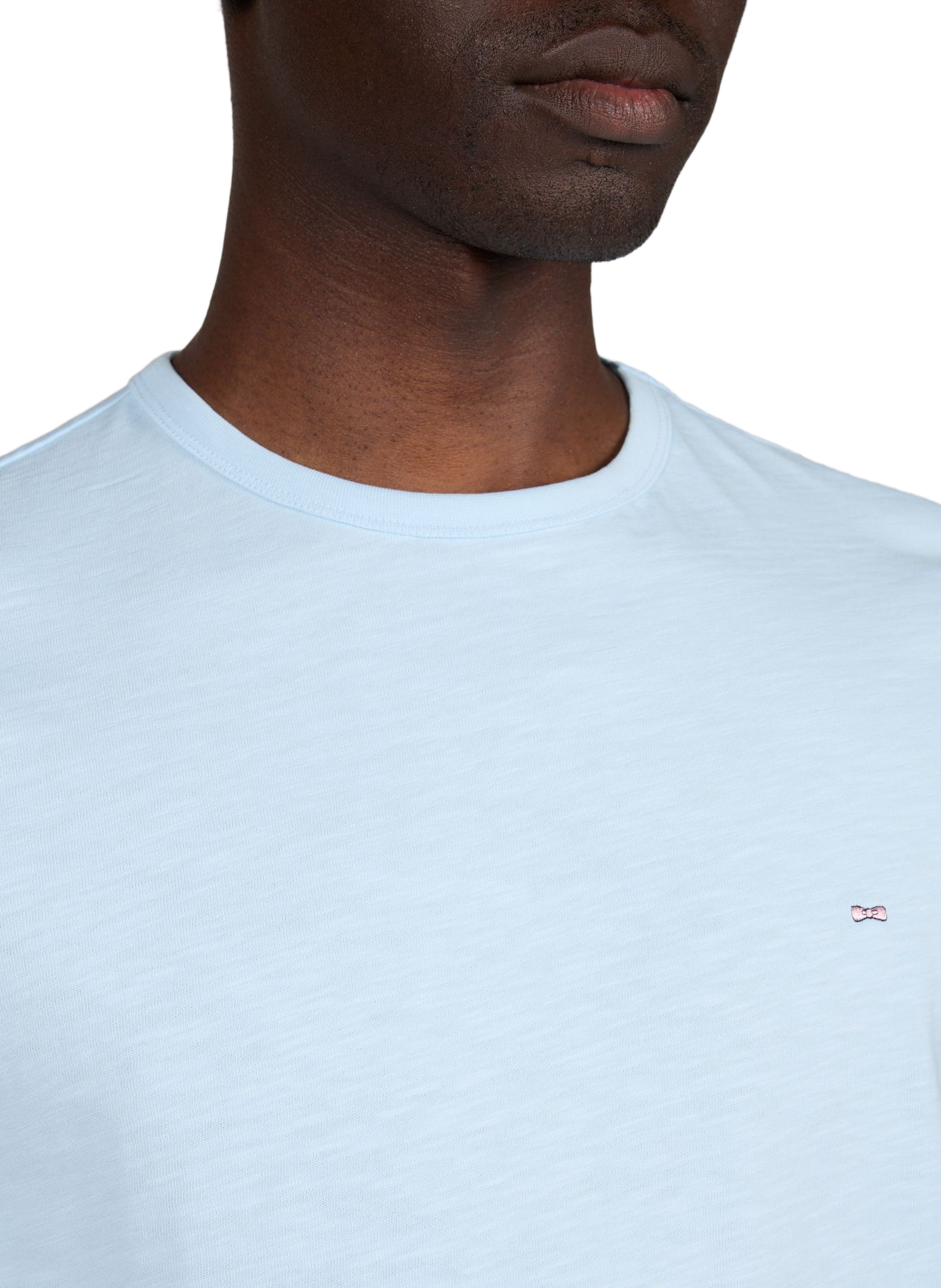 T-shirt à col rond en coton EDEN PARK Bleu