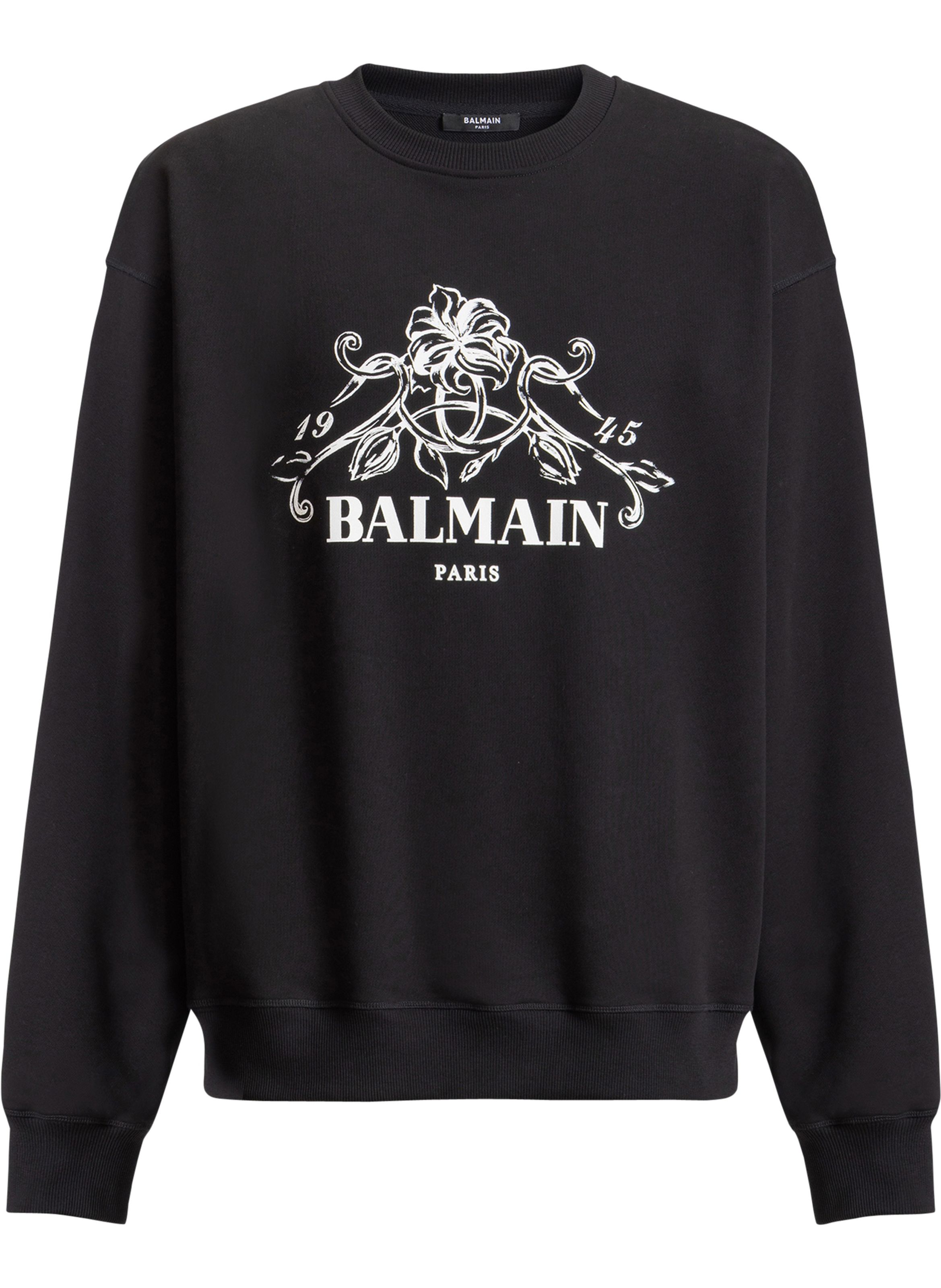 Sweat-shirt balmain vine imprimé BALMAIN Noir