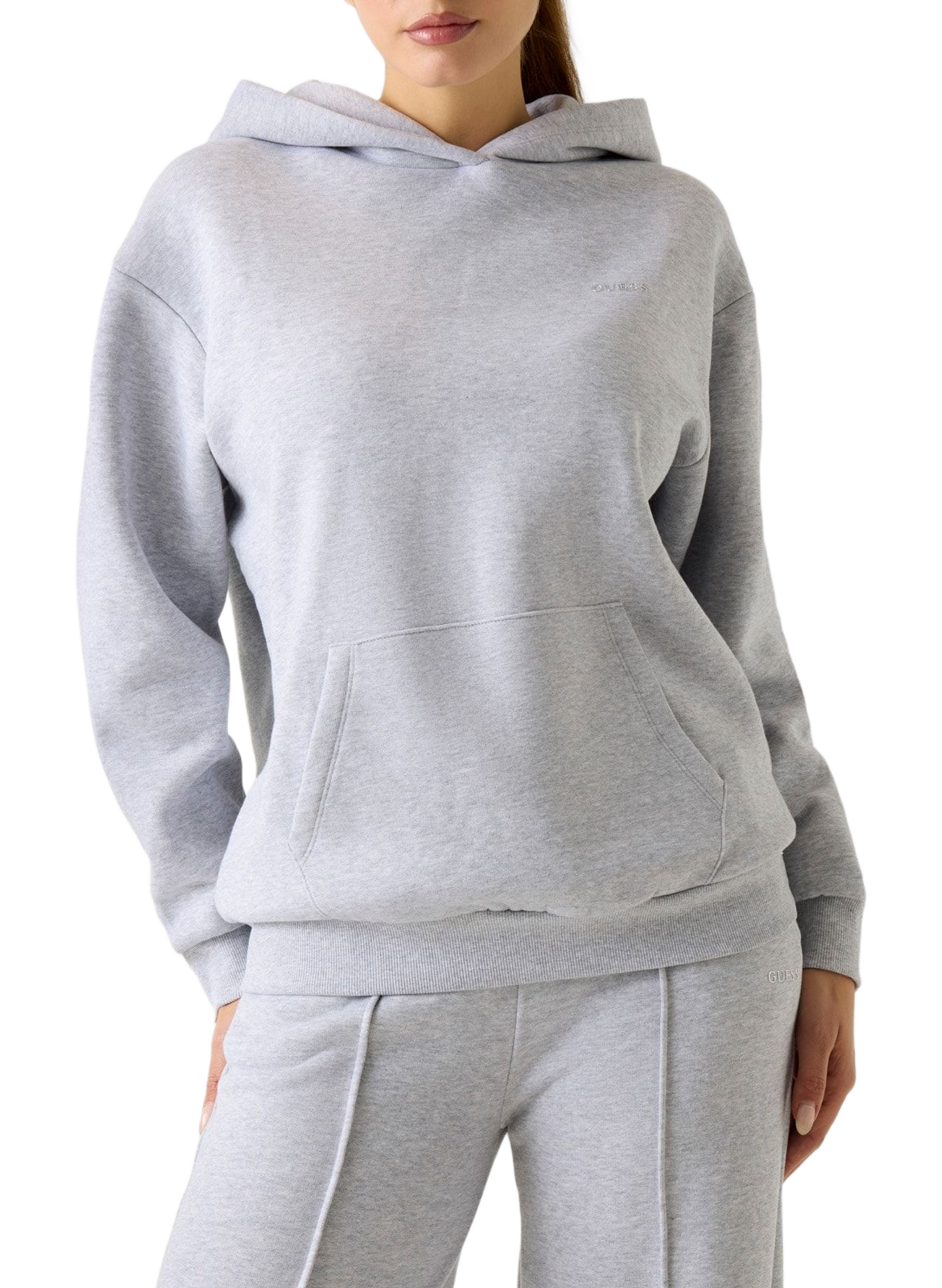 Cotton Blend Hoodie GUESS Grey