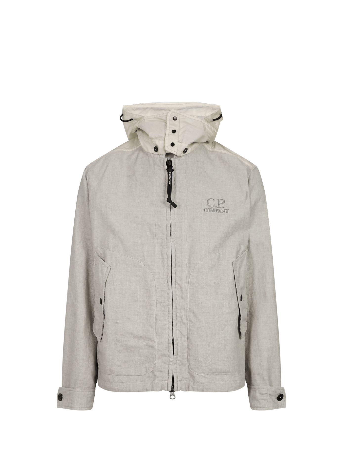 Zip-up jacket with removable hood CP COMPANY Grey