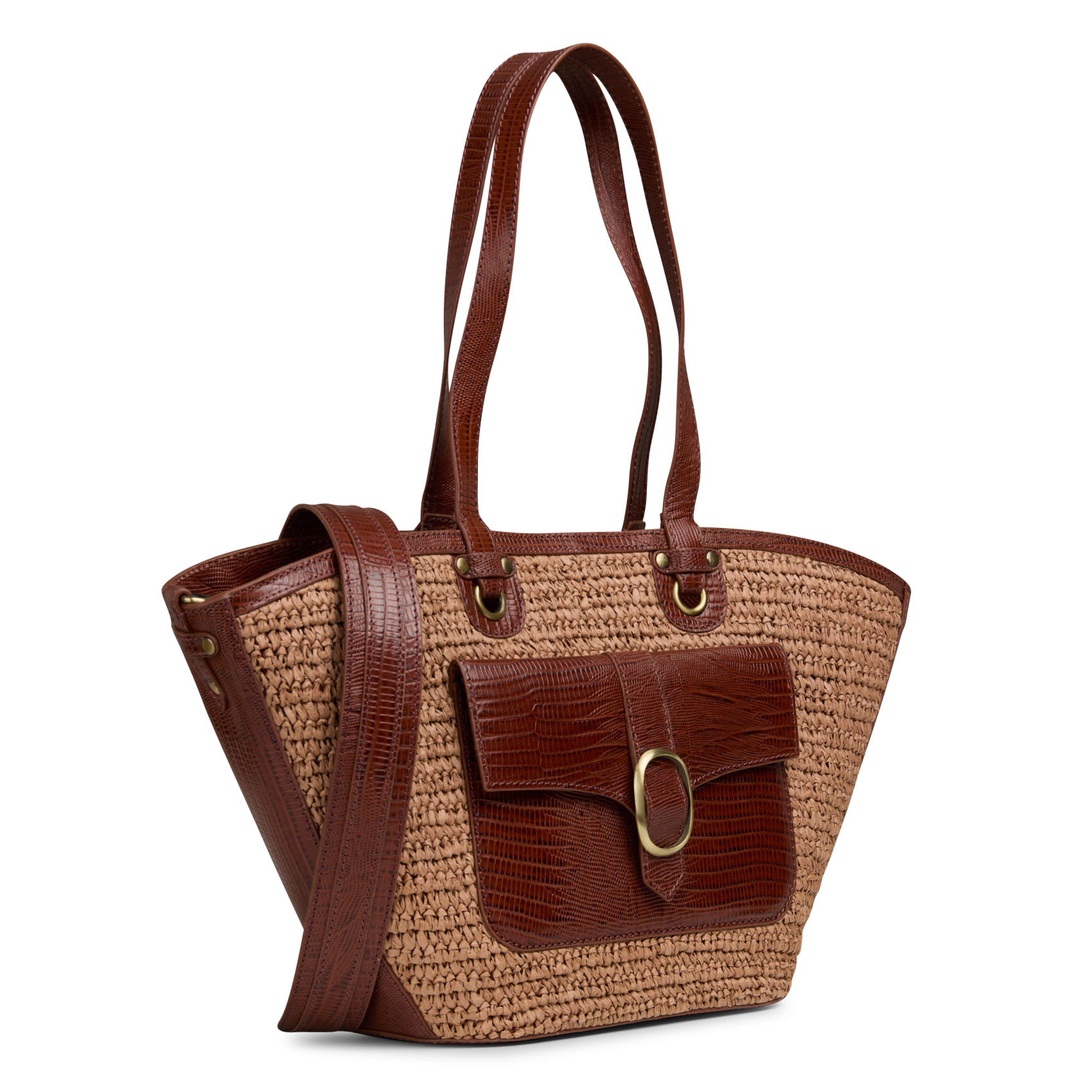 Sac cabas en raphia max MAISON 123 Marron