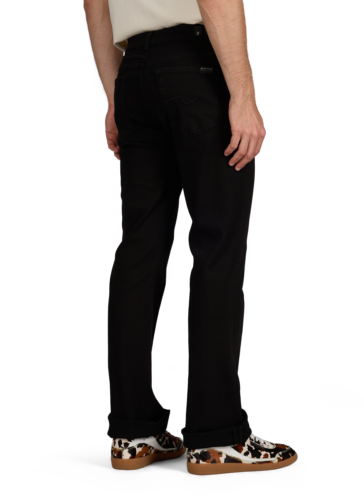 Jean bootcut à taille mi-haute 7 FOR ALL MANKIND Noir