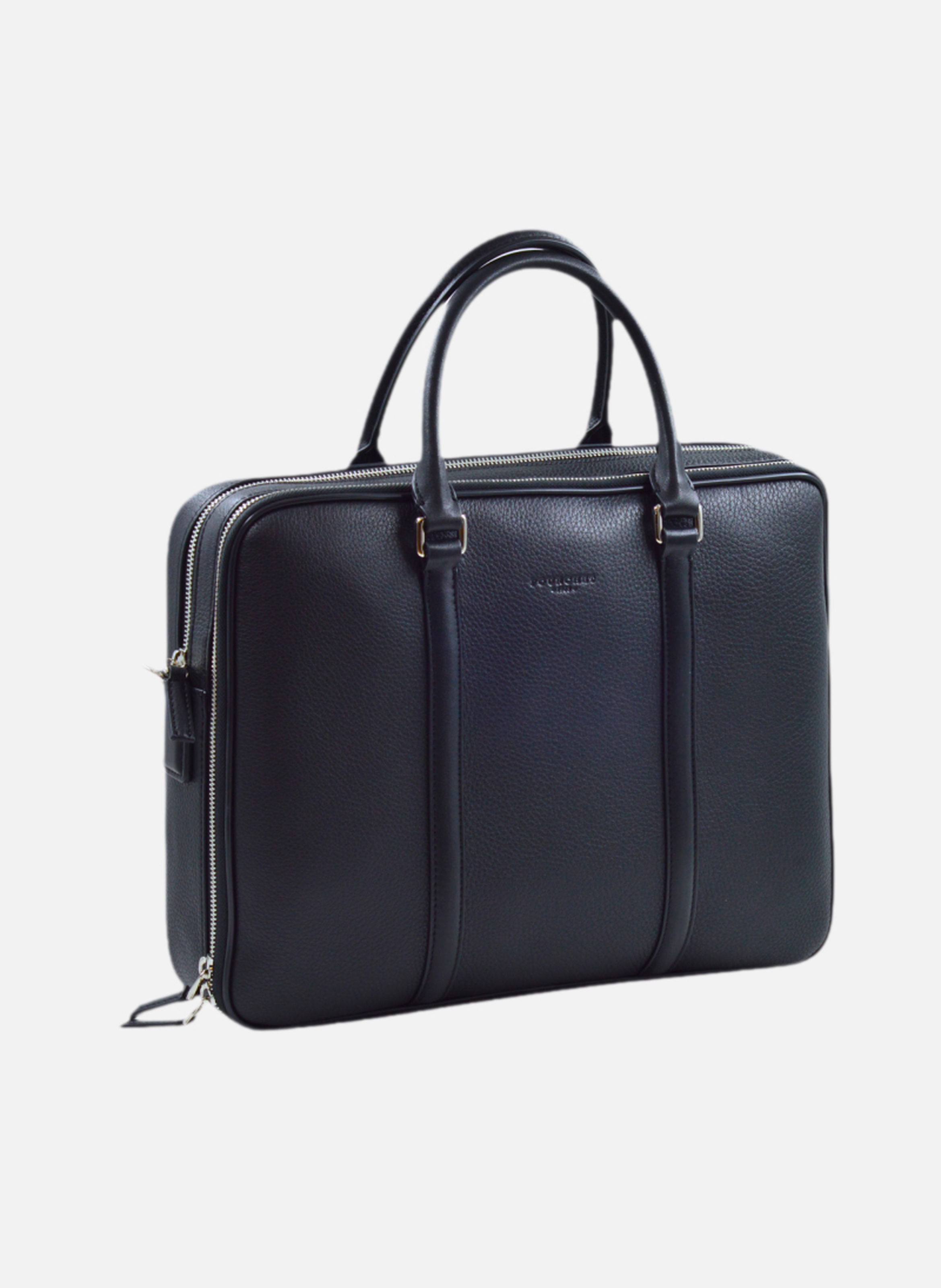 Ethan | porte documents 2 soufflets en cuir POURCHET Bleu