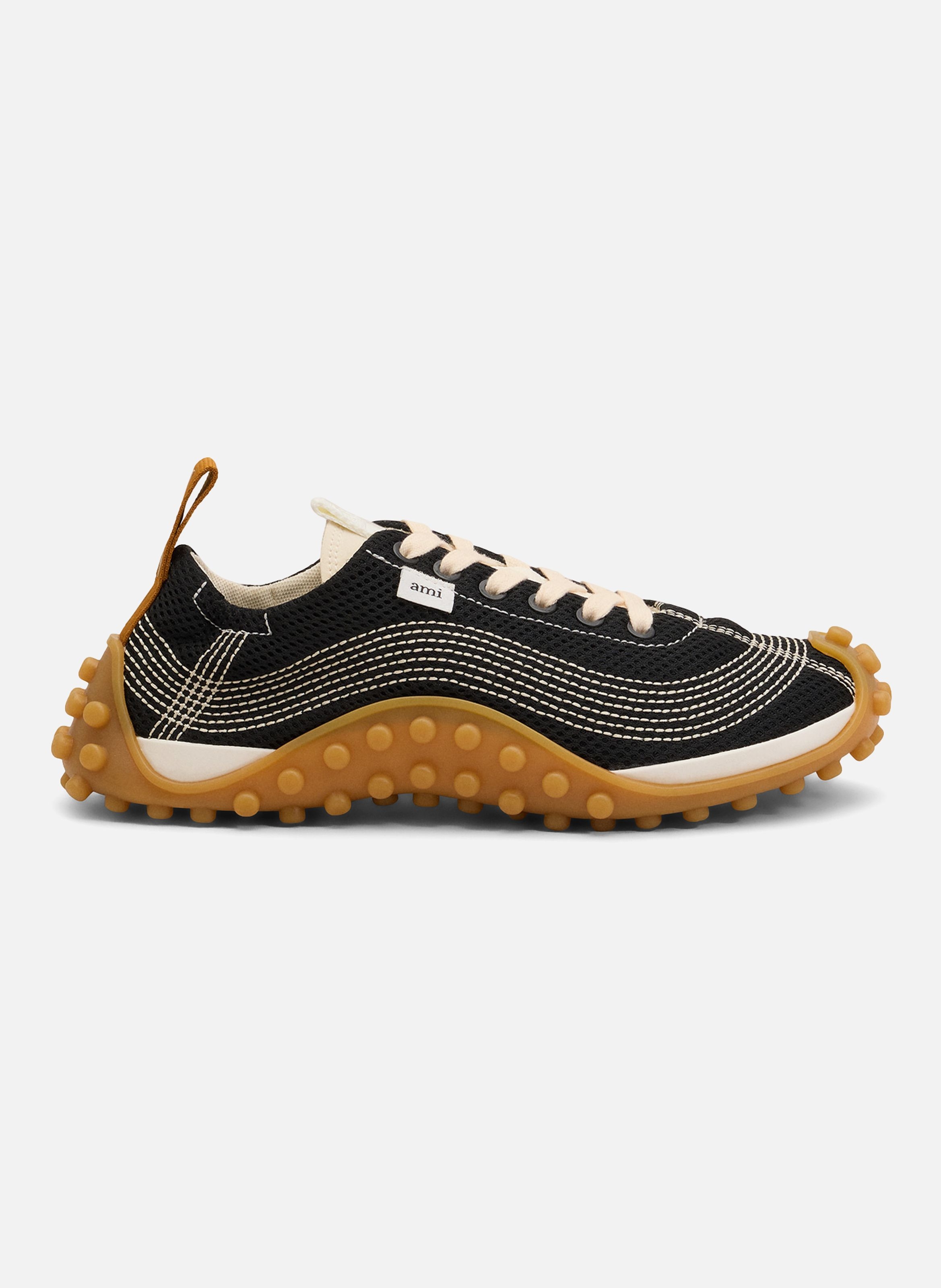 Sneakers mirage unisexes en mesh NoirAMI PARIS