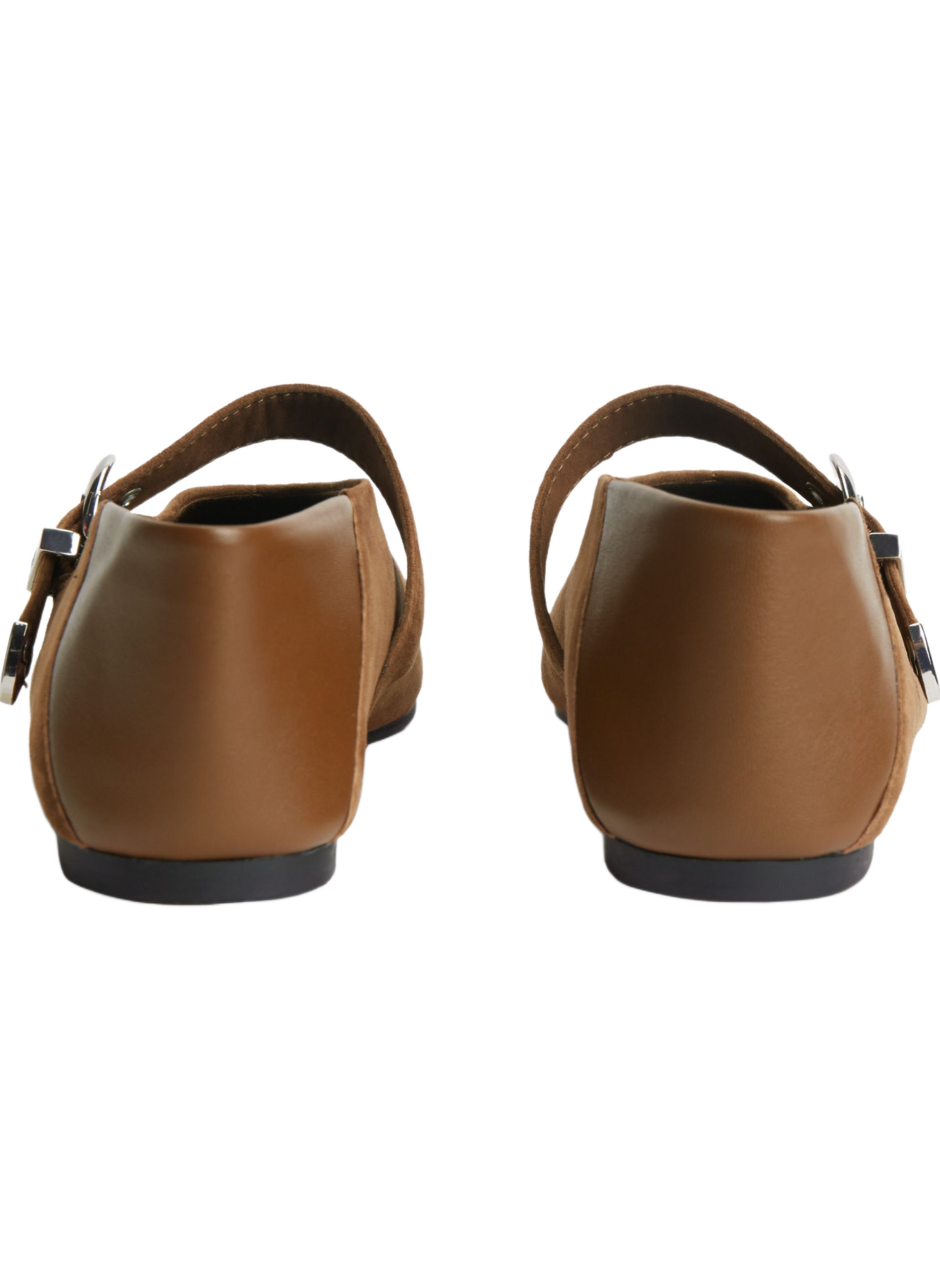 Ballerines à boucles en cuir  TOMMY HILFIGER Marron