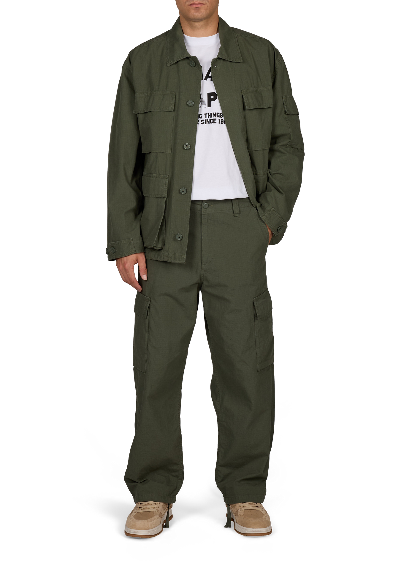 Veste cargo Mandelson en coton CARHARTT WIP Vert