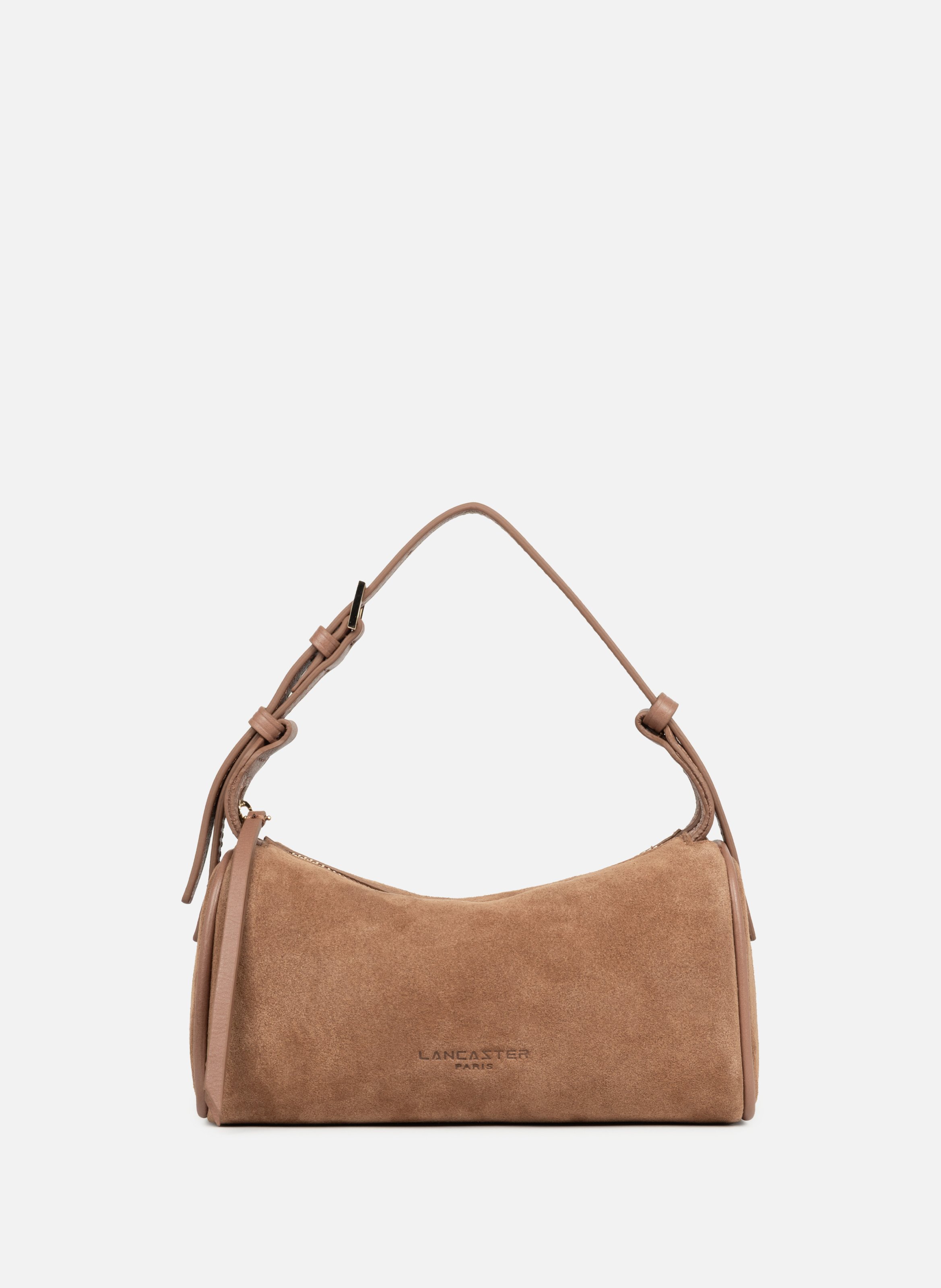 Petit sac rectangle - suède LANCASTER Marron