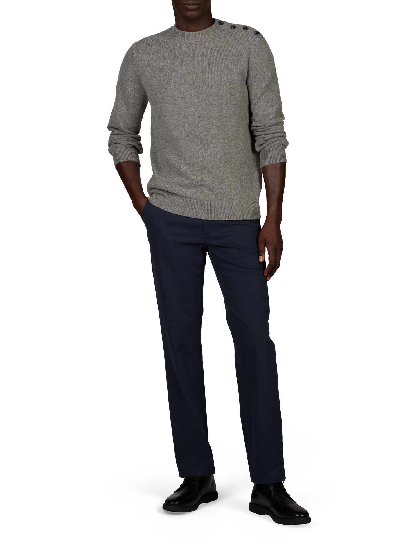 Pantalon chino en coton mélangé AIGLE Bleu