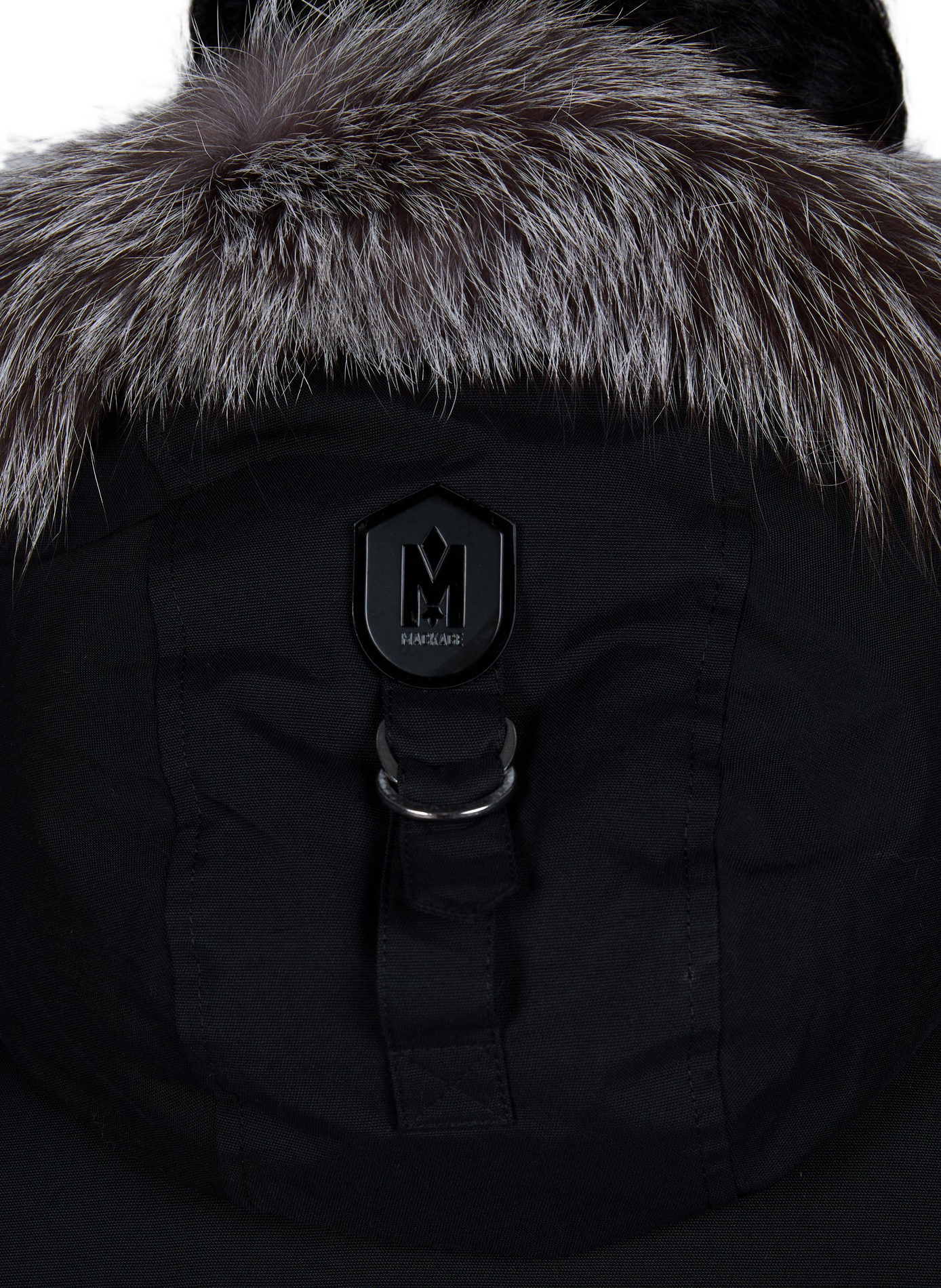 Dixon-XZ Jacke mit weitem Schnitt und hohem Kragen MACKAGE Schwarz