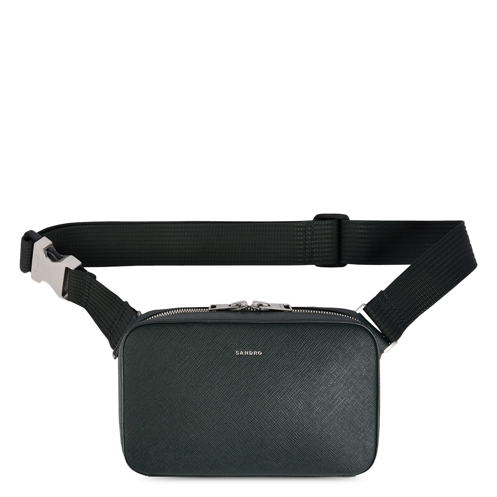 Sac bandoulière en cuir SANDRO Vert