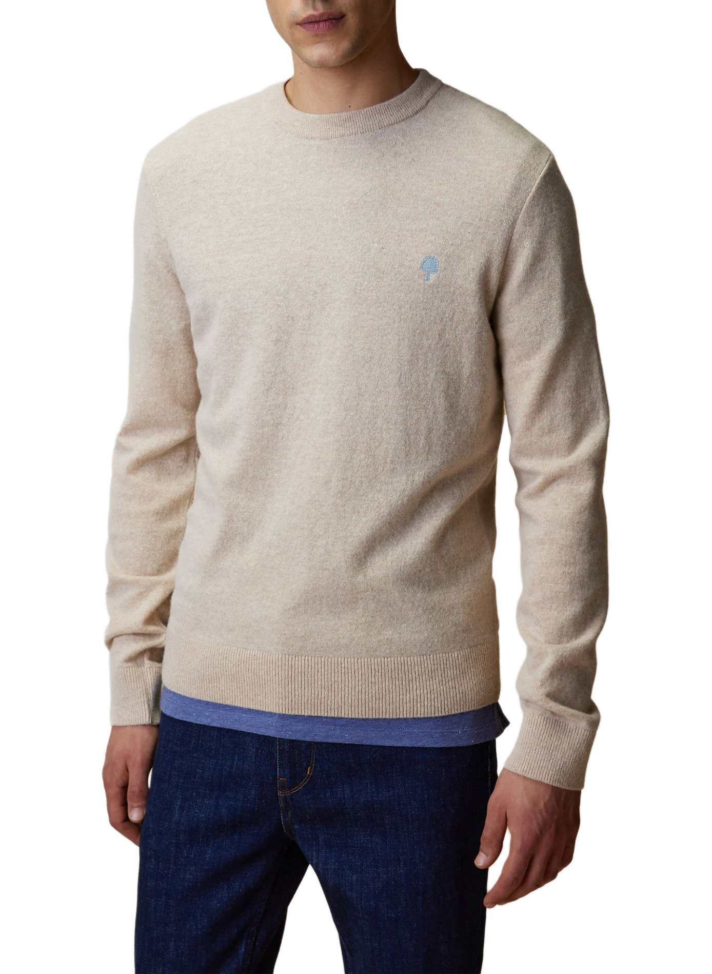 Pull en laine FAGUO Beige