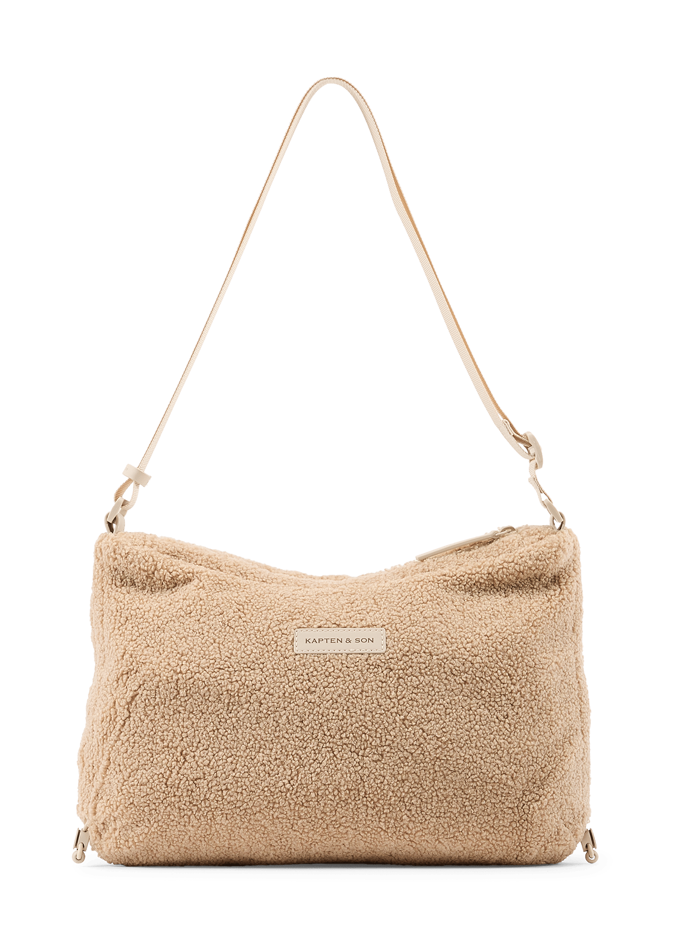 Sac bandoulière Skara small fleece KAPTEN & SON Beige