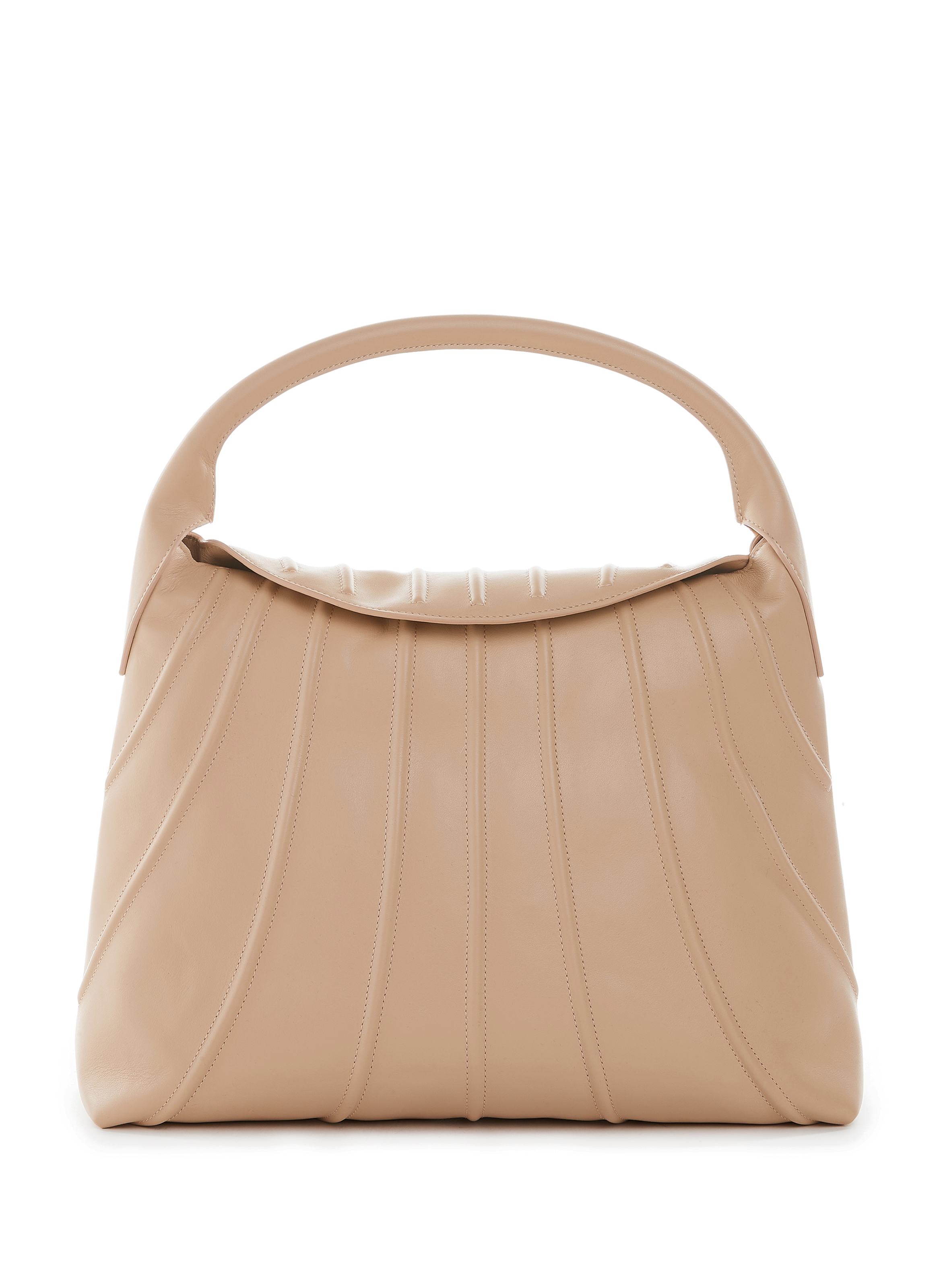 S.JOON Shell leather handbag Beige