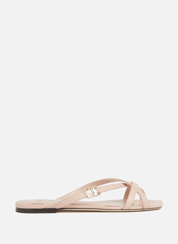 Jess leather sandals Pink by JIMMY CHOO JIMMY CHOO Jess leather sandals Pink