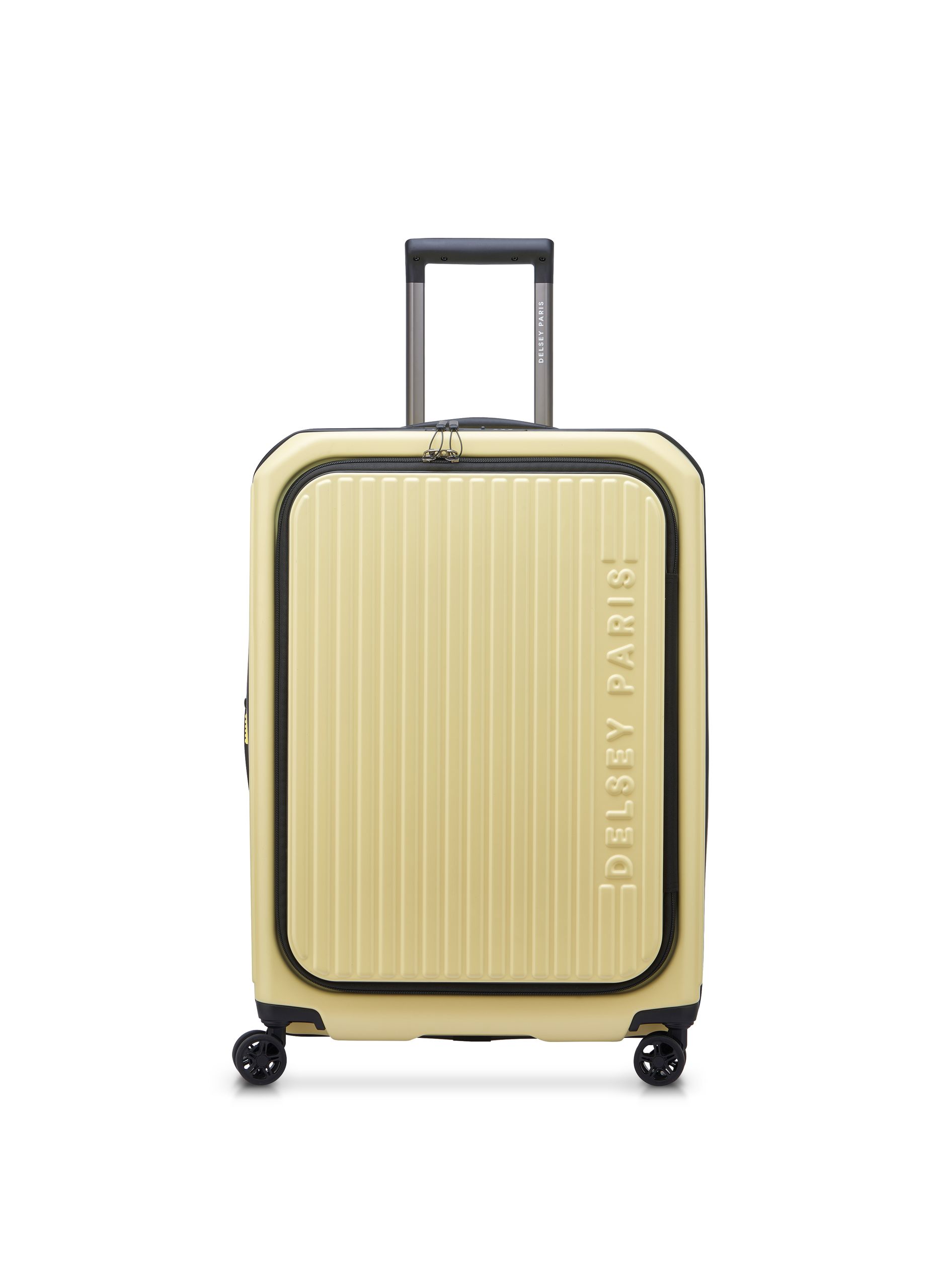 Valise soute rigide taille l - securitime zip  Jaune pâle