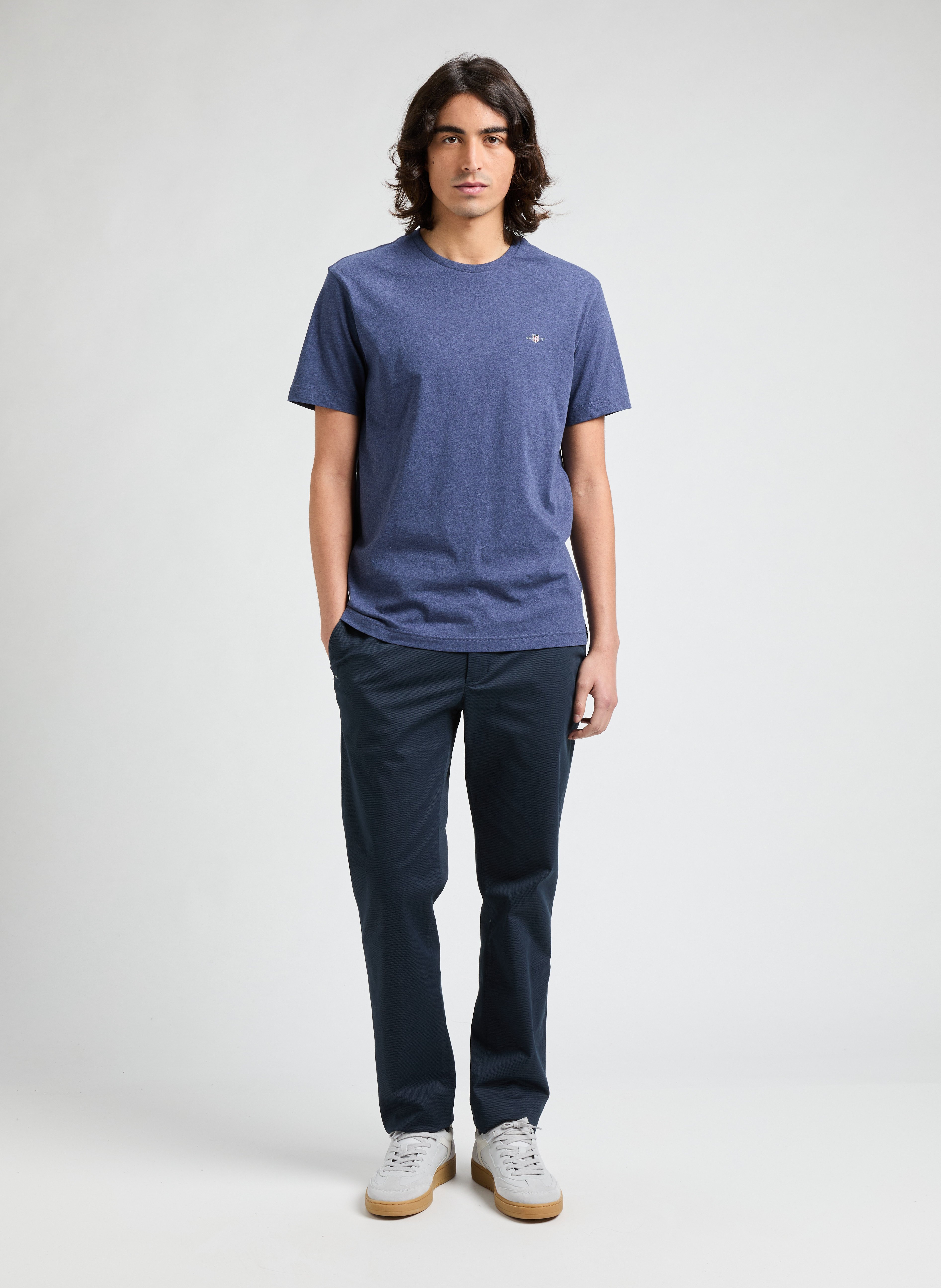 Plain Cotton T-shirt Blue