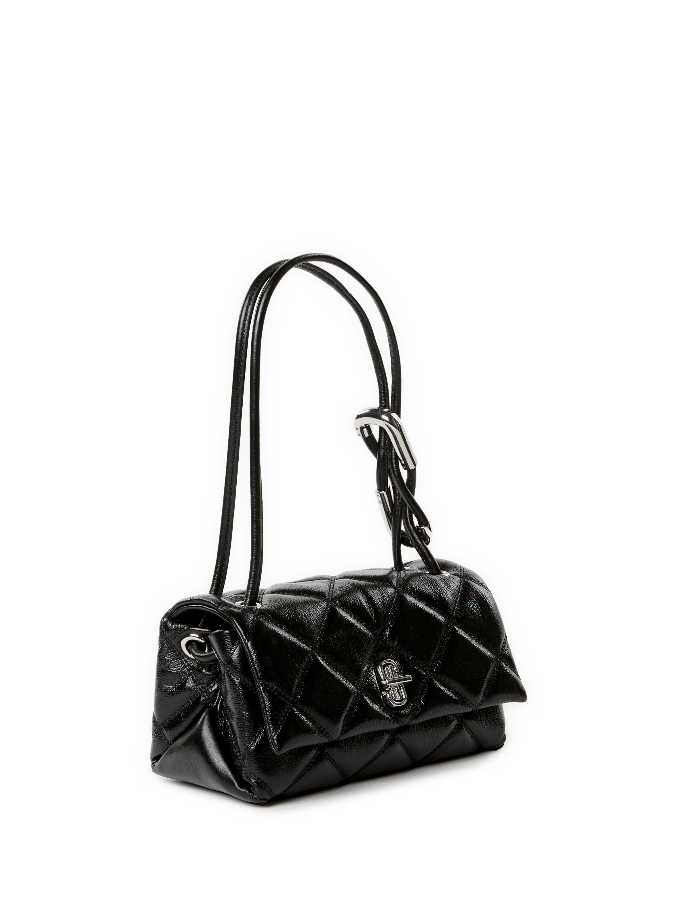 Quilted leather shoulder bag MARC JACOBS Black