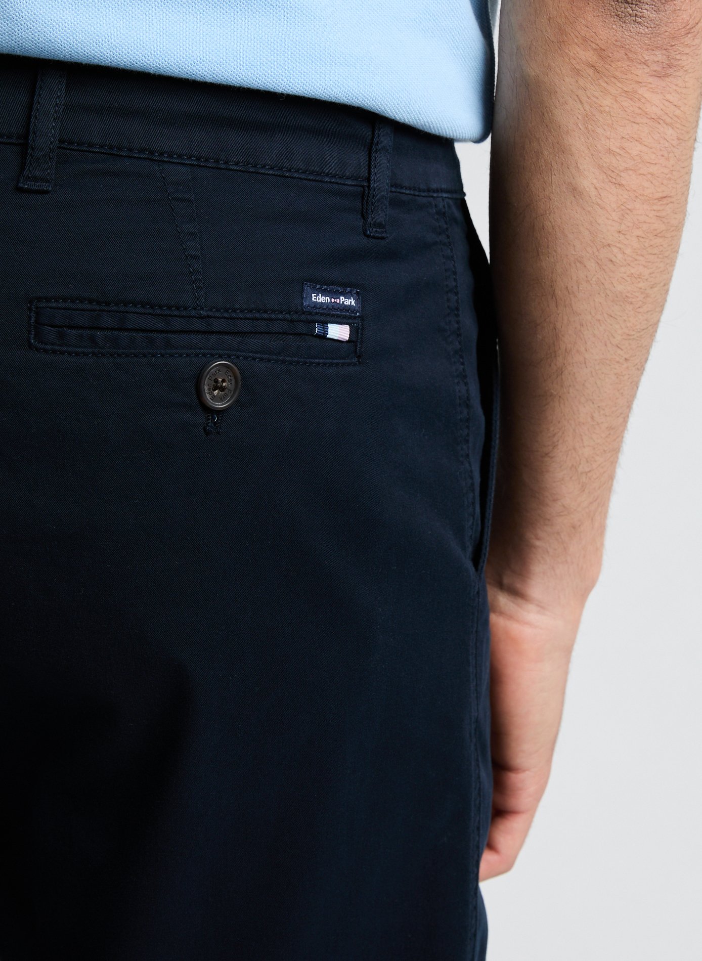 Bermuda en coton EDEN PARK Bleu