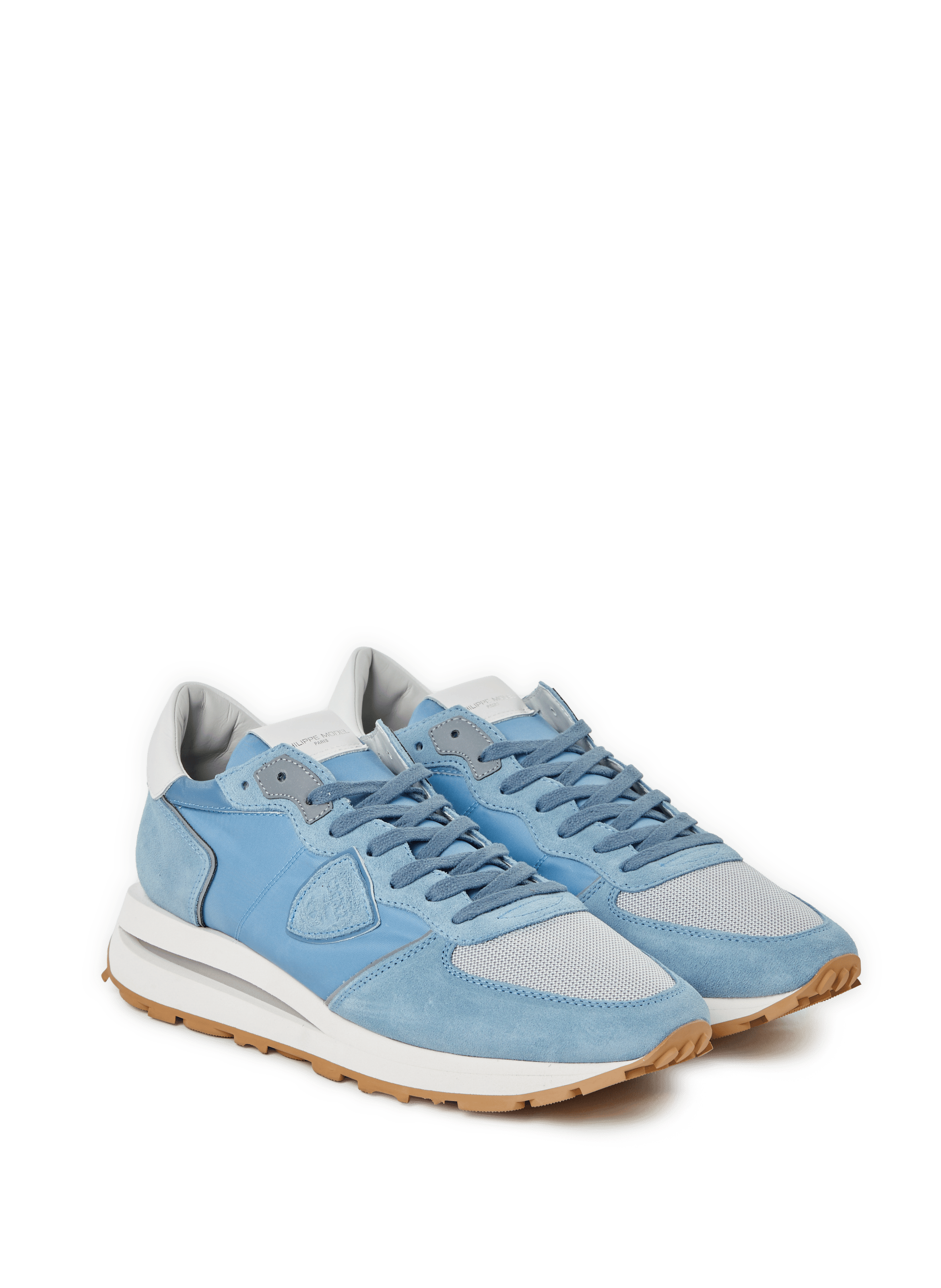 Baskets bi matière  PHILIPPE MODEL Bleu