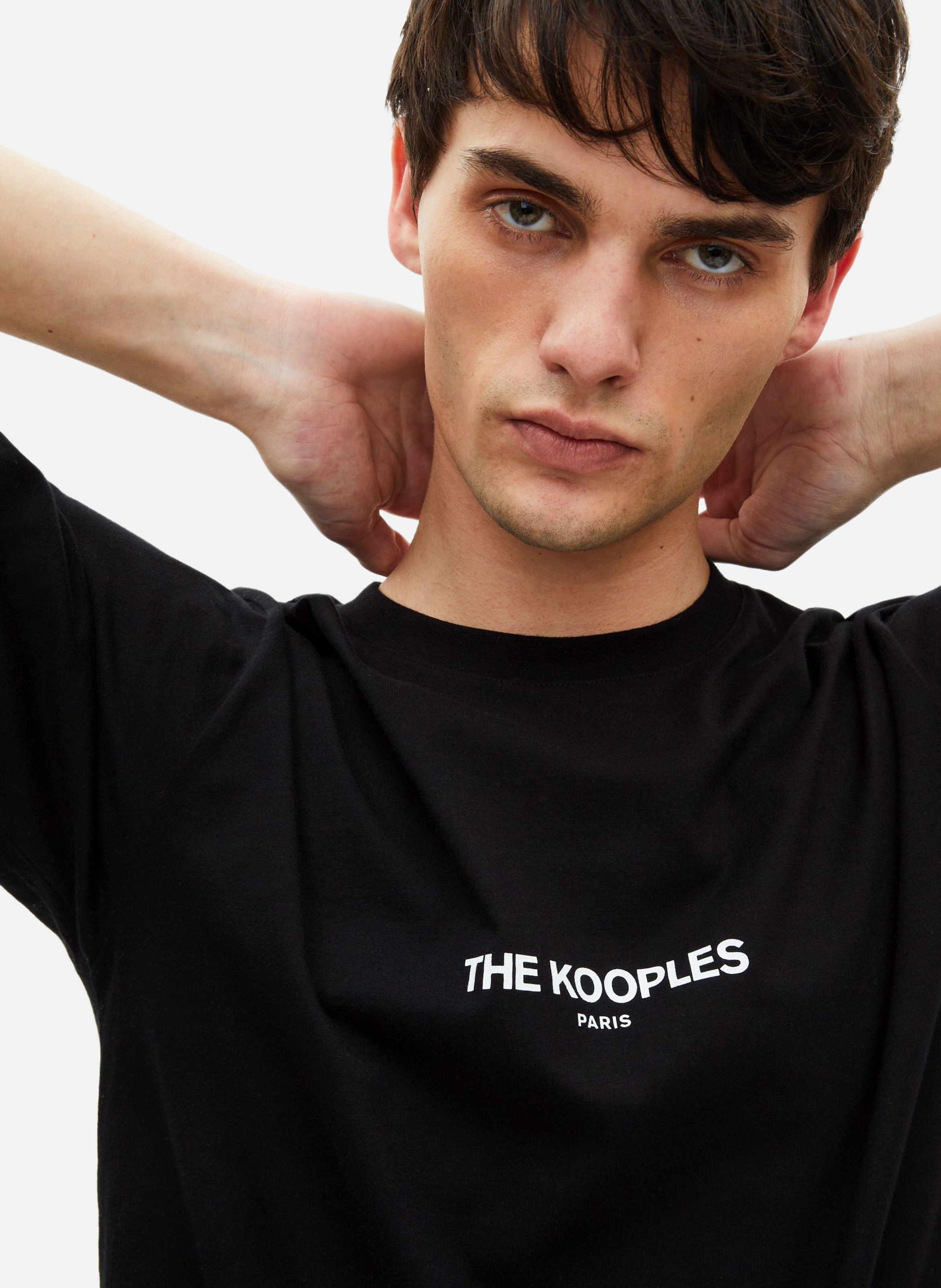 T-shirt imprimé en coton THE KOOPLES Noir