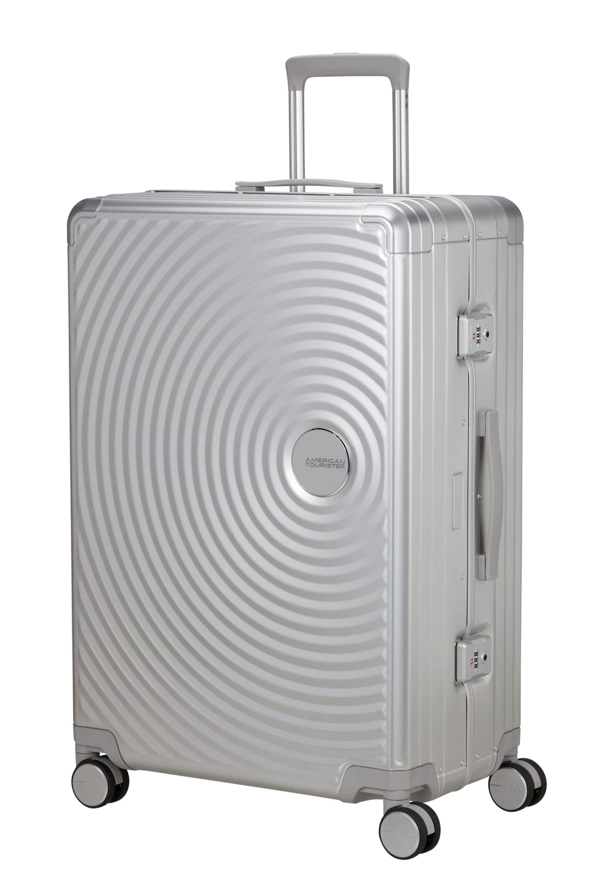 Soundbox alu valise 4 roues taille l AMERICAN TOURISTER Argent