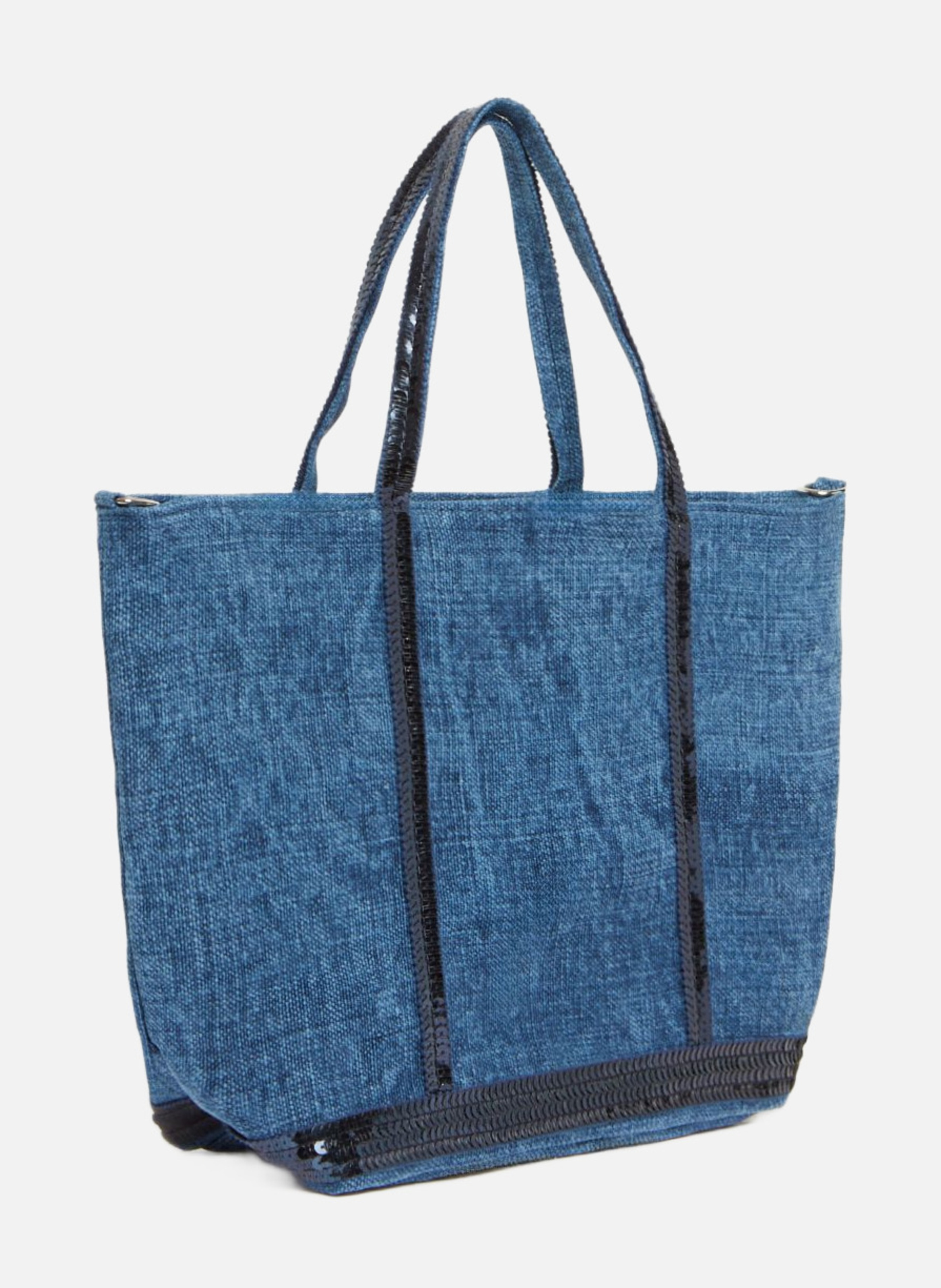 Cabas s zippé en lin VANESSA BRUNO Bleu