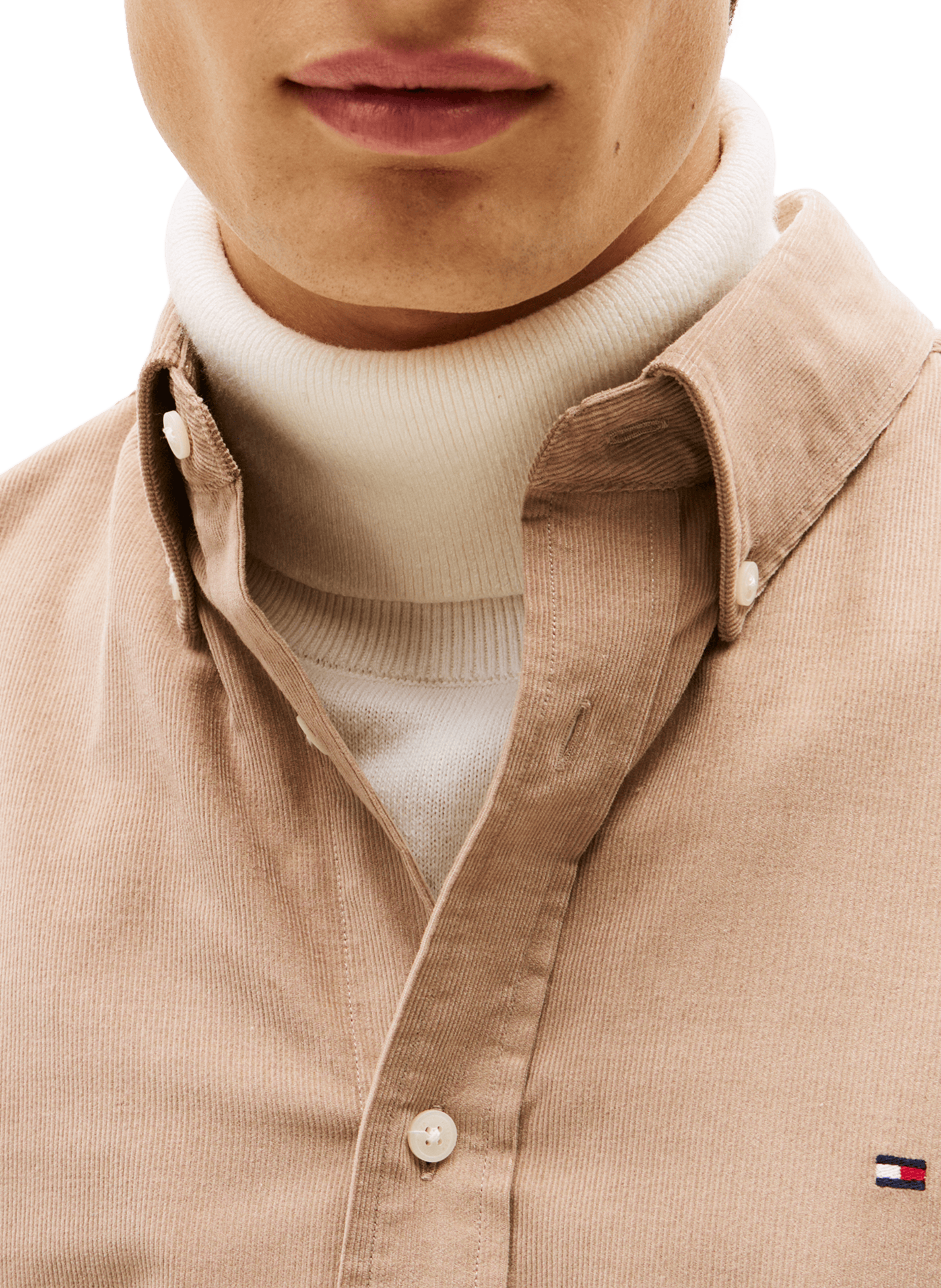 Cotton shirt TOMMY HILFIGER Beige