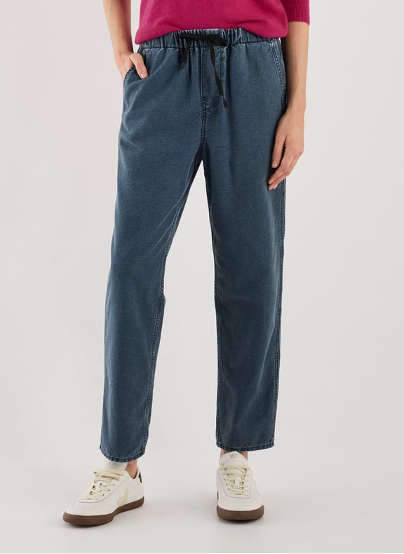 Jean droit en coton mélangé Bleu by BELLEROSE BELLEROSE Jean droit en coton mélangé Bleu