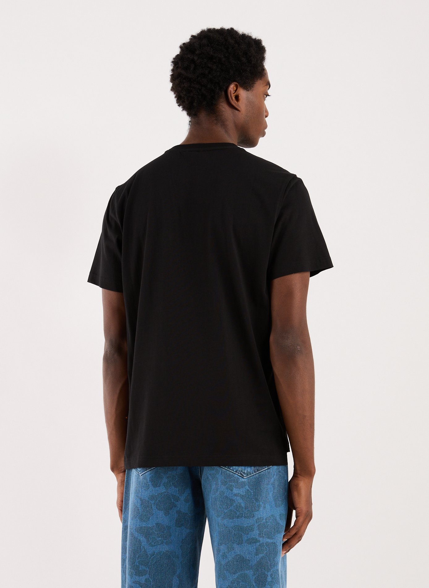 Straight fit t-shirt with pocket in cotton PARAJUMPERS Black