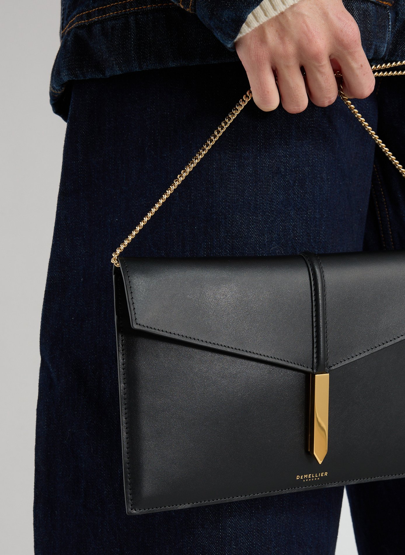 Cleo leather handbag DEMELLIER LONDON Black