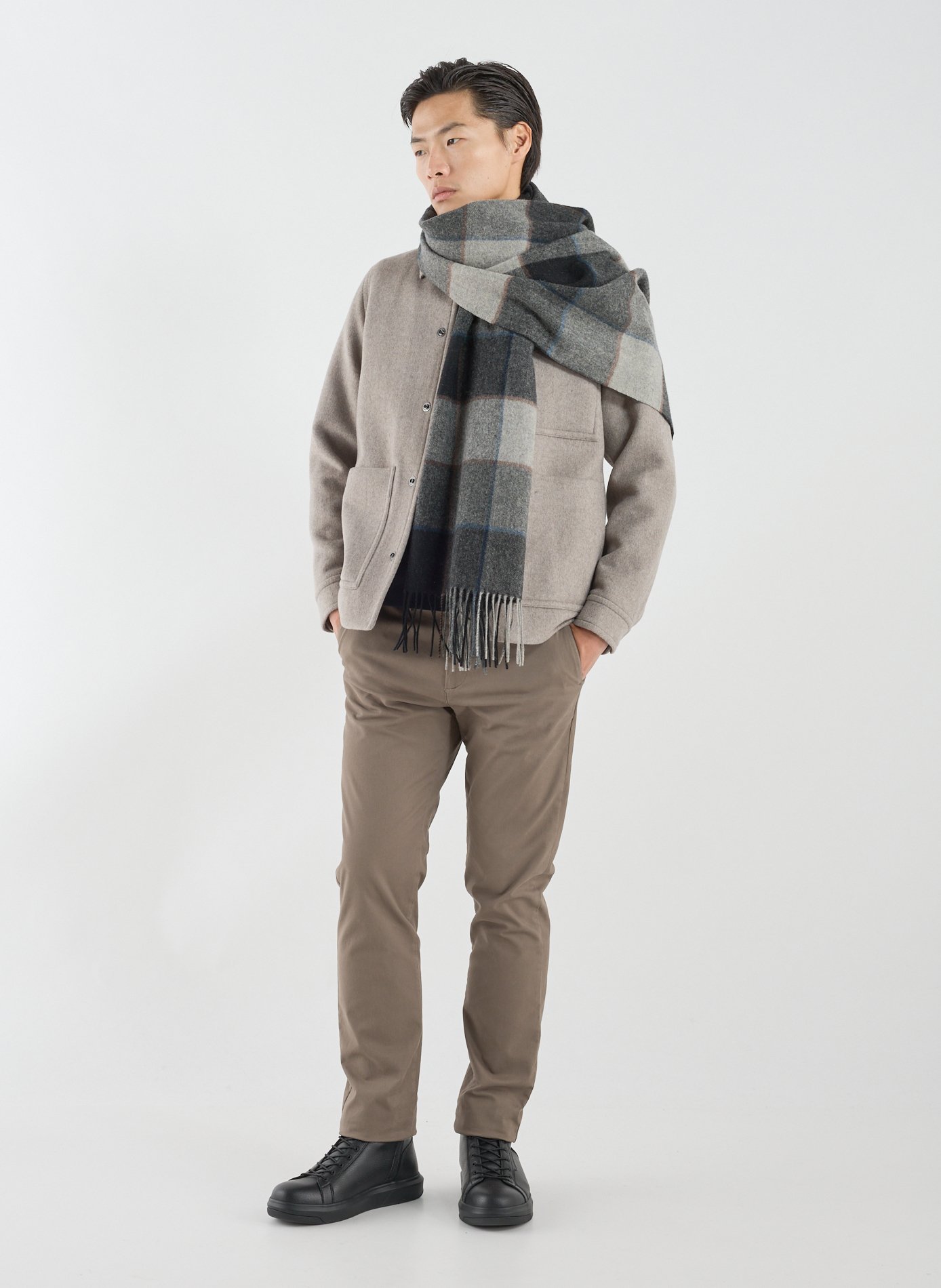 Wool check scarf SAISON 1865 Multicolour