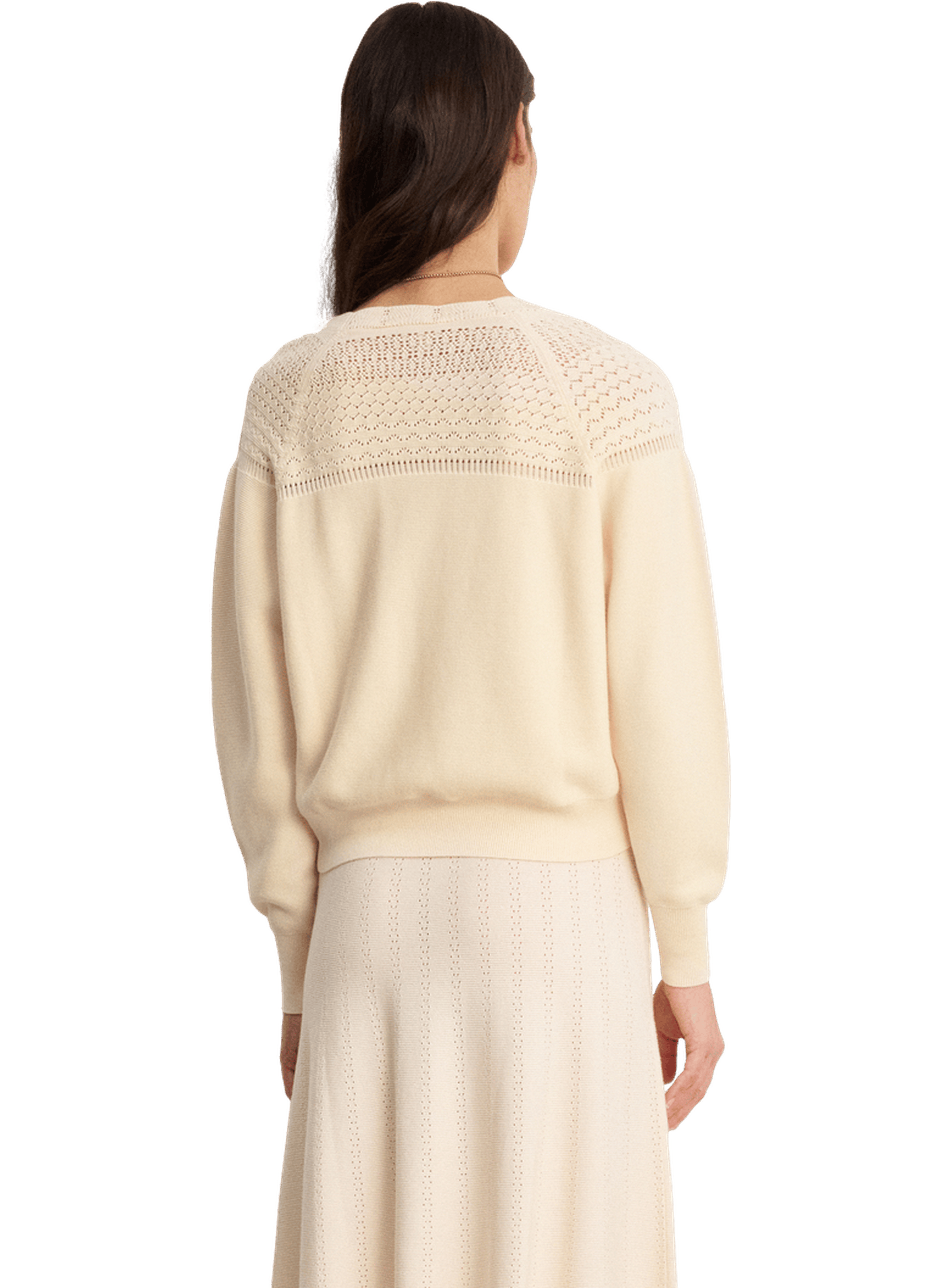 Pull ajouré en maille fine - liane PABLO Beige