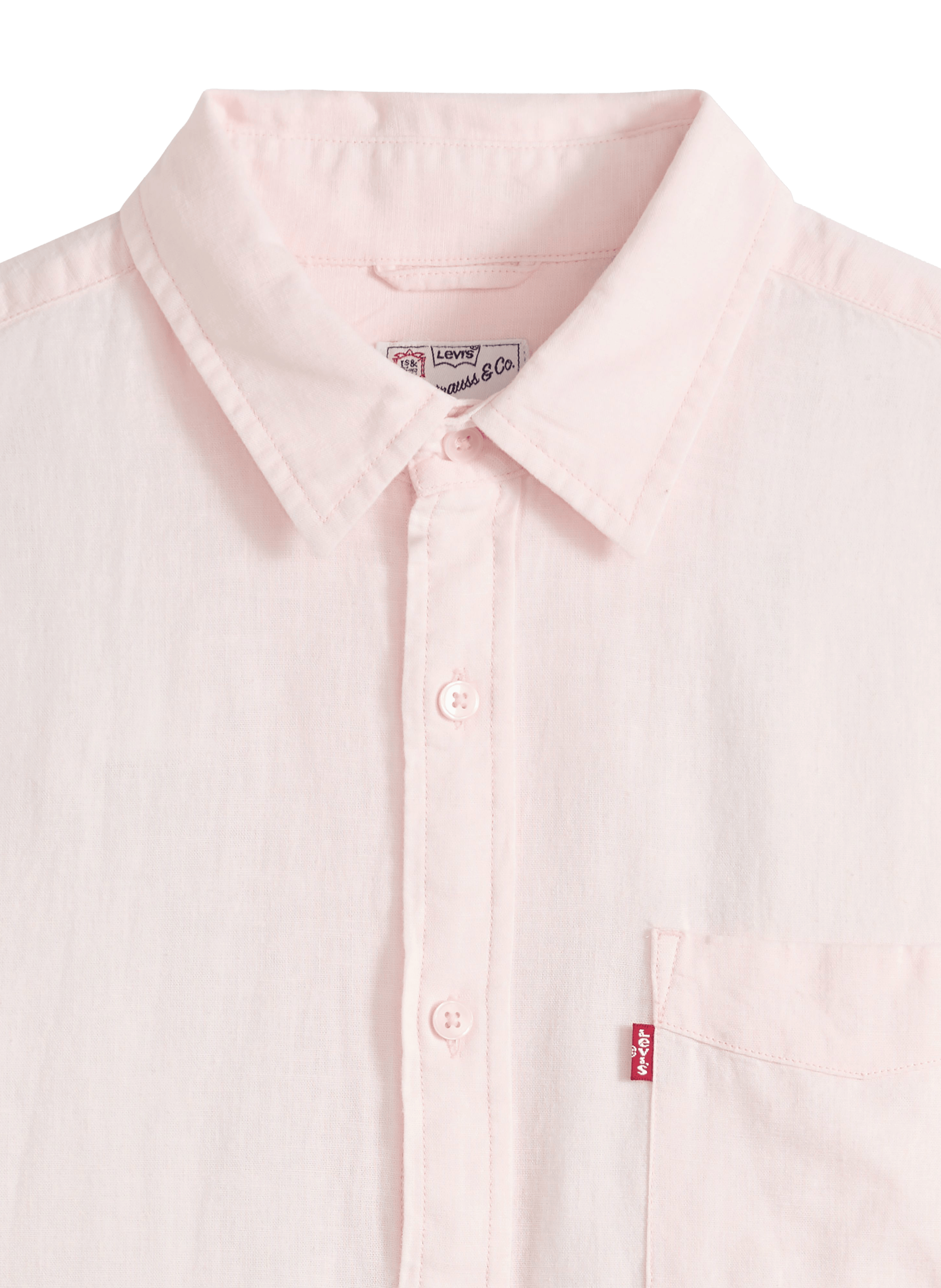 Chemise col classique en lin et coton mélangés LEVI'S Rosa