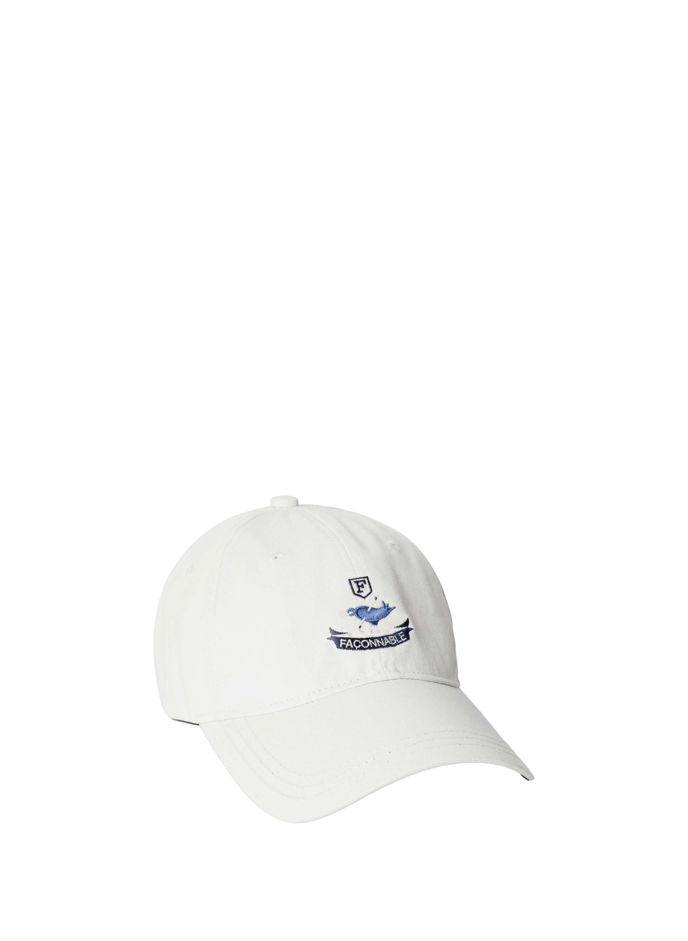 Casquette brodée en coton FACONNABLE Blanc