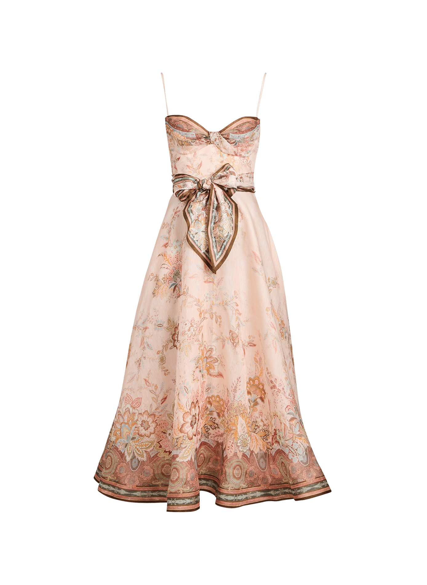 Robe froncée et volantée Alchemy ZIMMERMANN Blanc