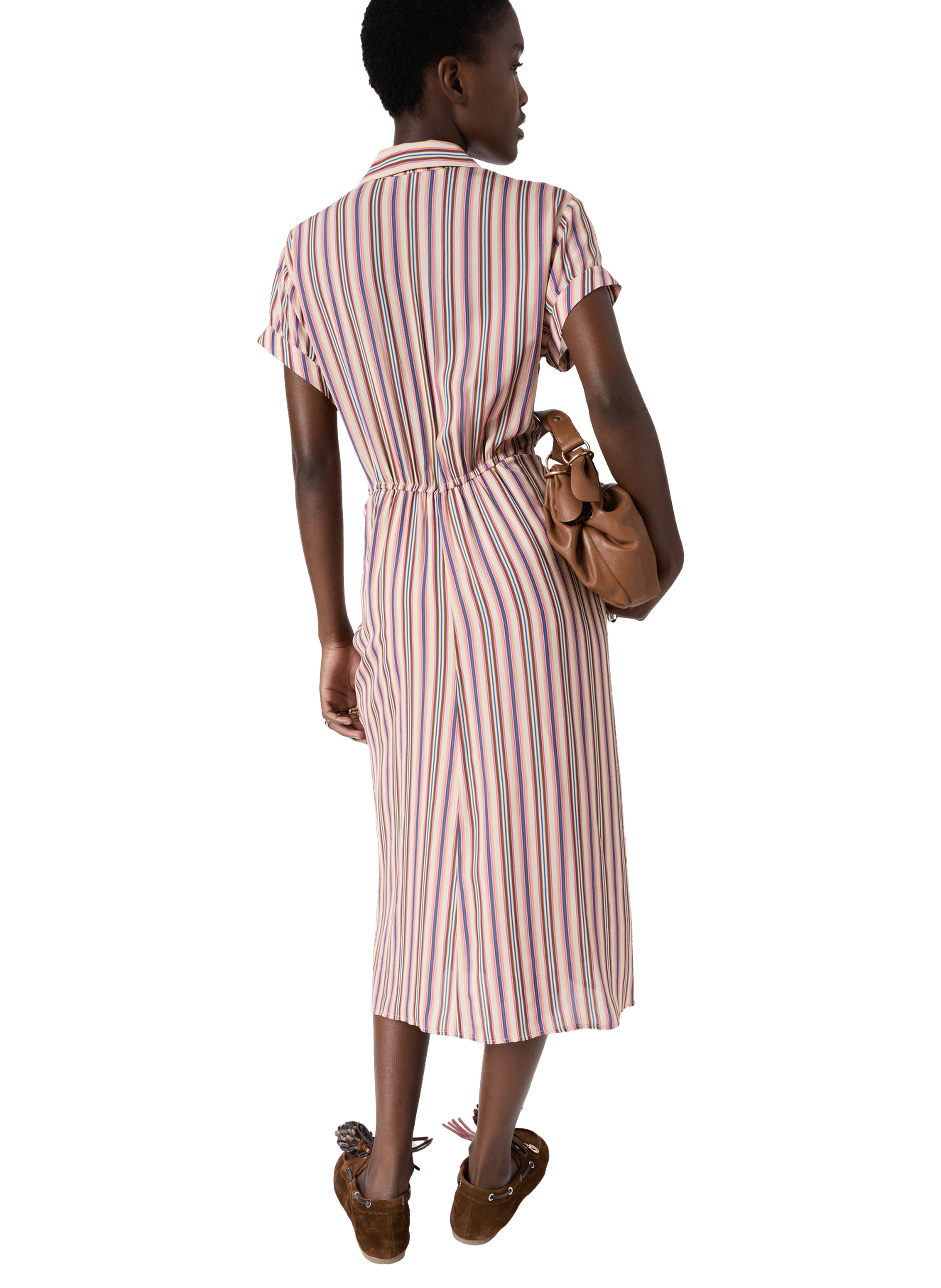 Robe chemise cintrée à rayures - raena GERARD DAREL Multicolore