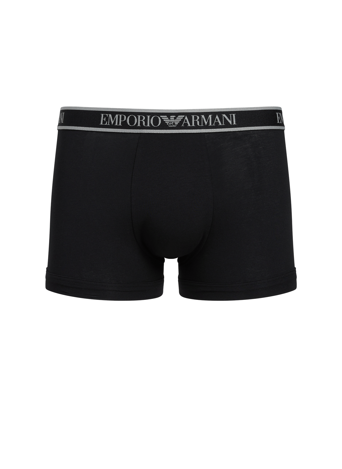 Set of three plain boxers in blended cotton EMPORIO ARMANI Multicolour