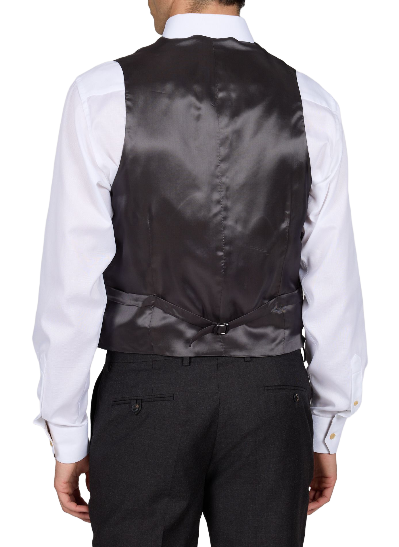 Straight wool vest HACKETT Grey