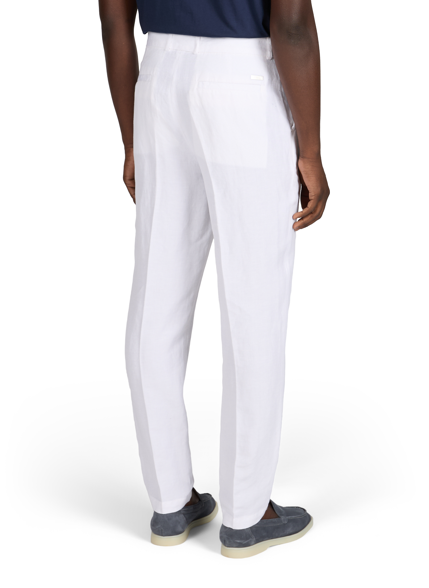 Pantalon en lin mélangé ARMANI EXCHANGE Blanc