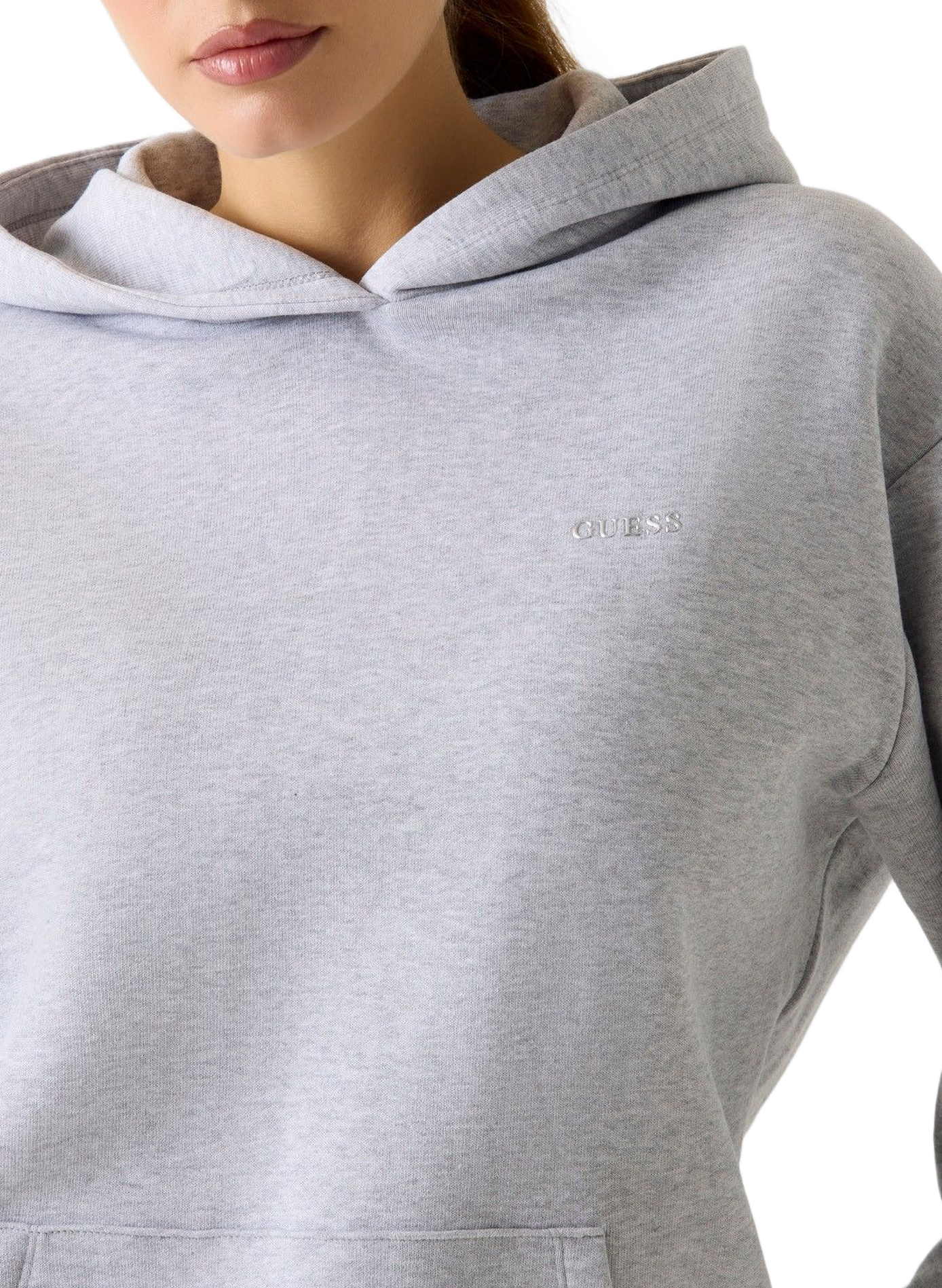 Cotton Blend Hoodie GUESS Grey
