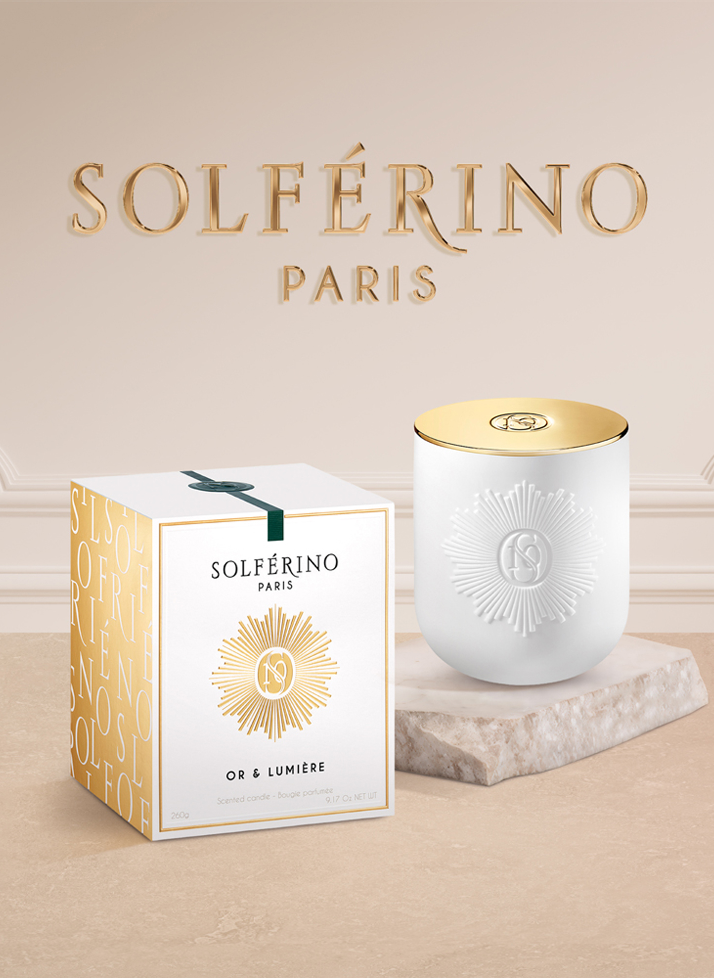 Bougie Or & Lumière SOLFERINO No color